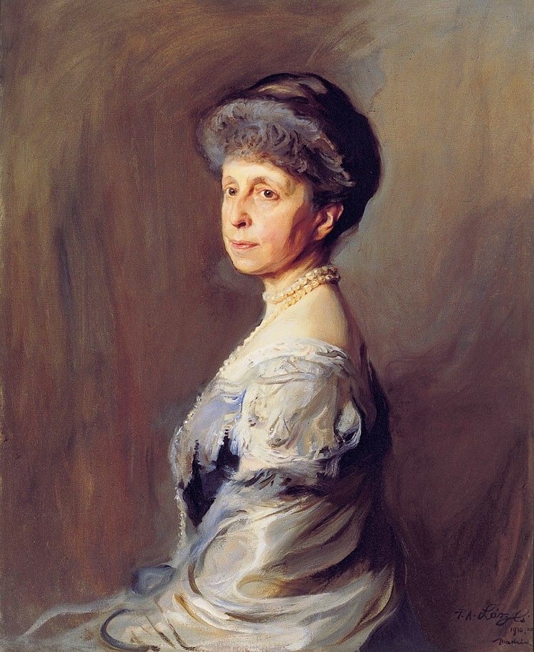 Philip de Laszlo's painting of Maria Cristina of Spain, 1910 (Wikimedia Commons)