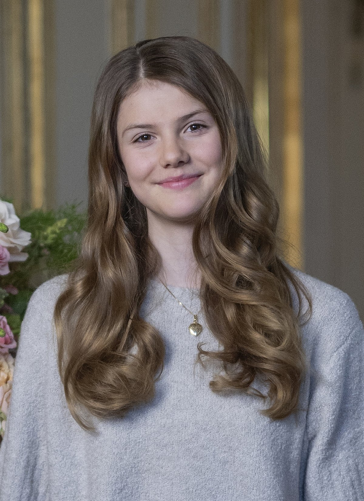 Princess Estelle of Sweden, photographed in Prince Bertil's apartment at the Royal Palace ahead of her 13th birthday, February 2025 (Kate Gabor/The Royal Court)