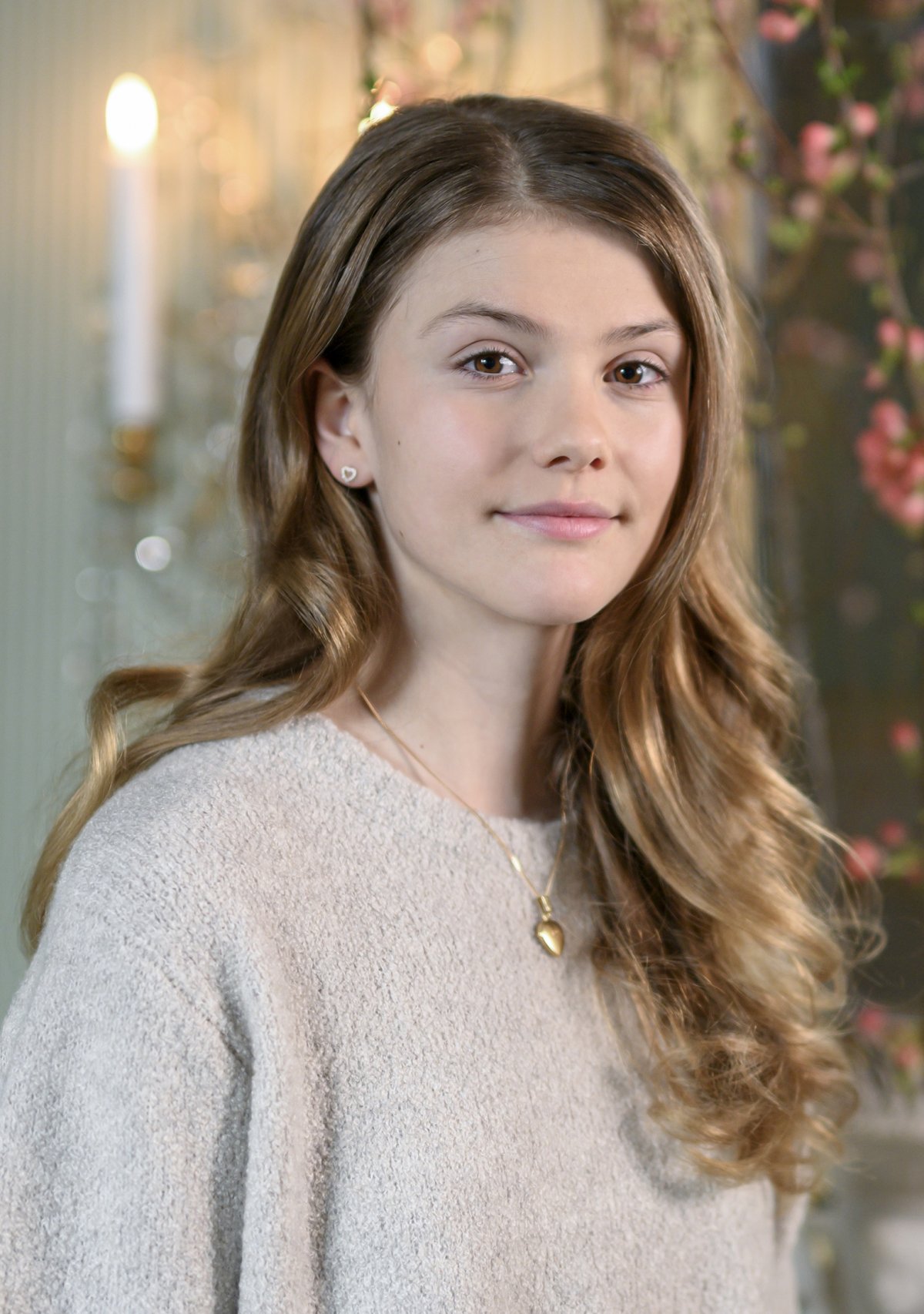 Princess Estelle of Sweden, photographed in Prince Bertil's apartment at the Royal Palace ahead of her 13th birthday, February 2025 (Kate Gabor/The Royal Court)