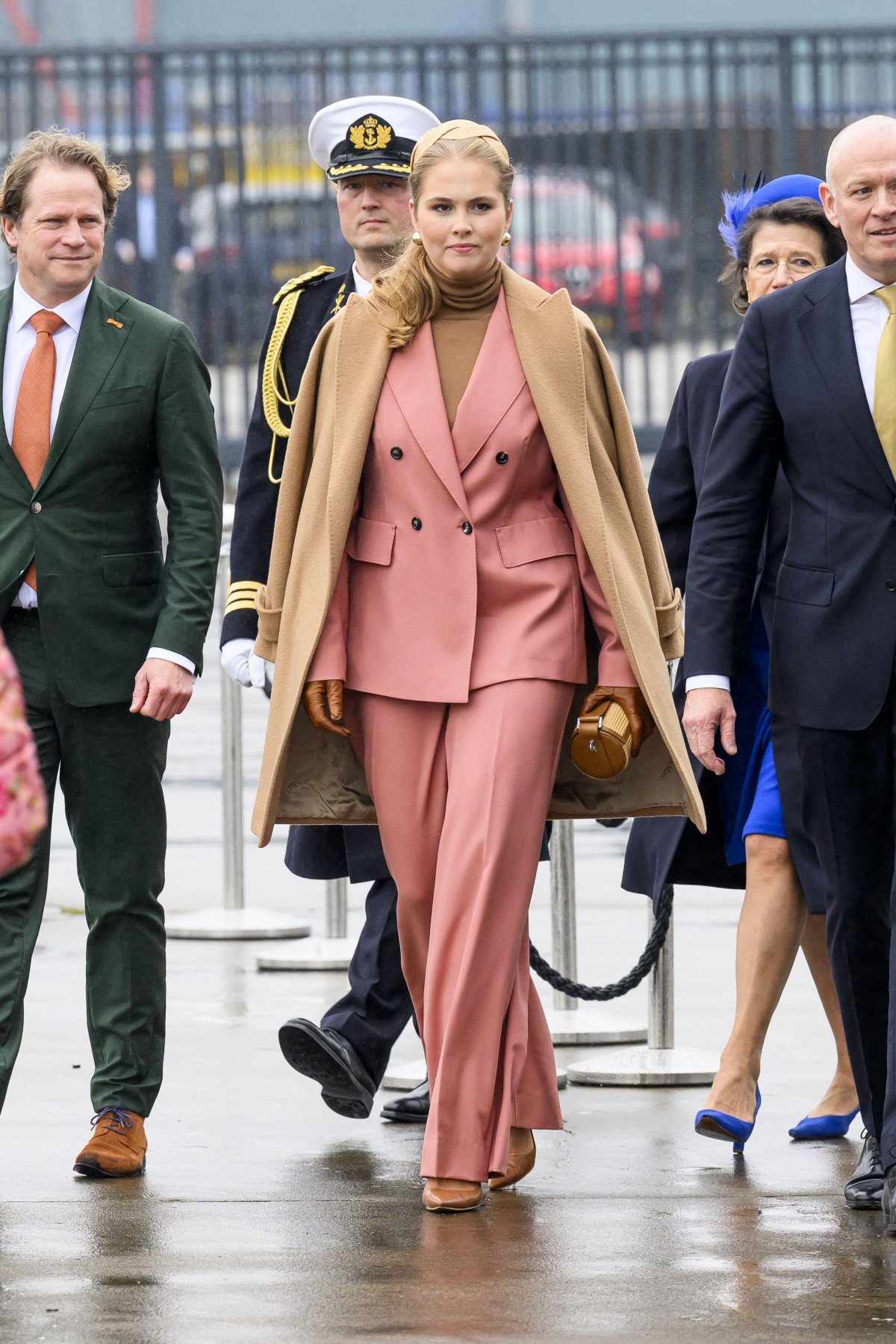 The Princess of Orange christens the combat support ship Den Helder in Vlissingen on February 22, 2025 (Patrick van Emst/NLBeeld/Alamy)