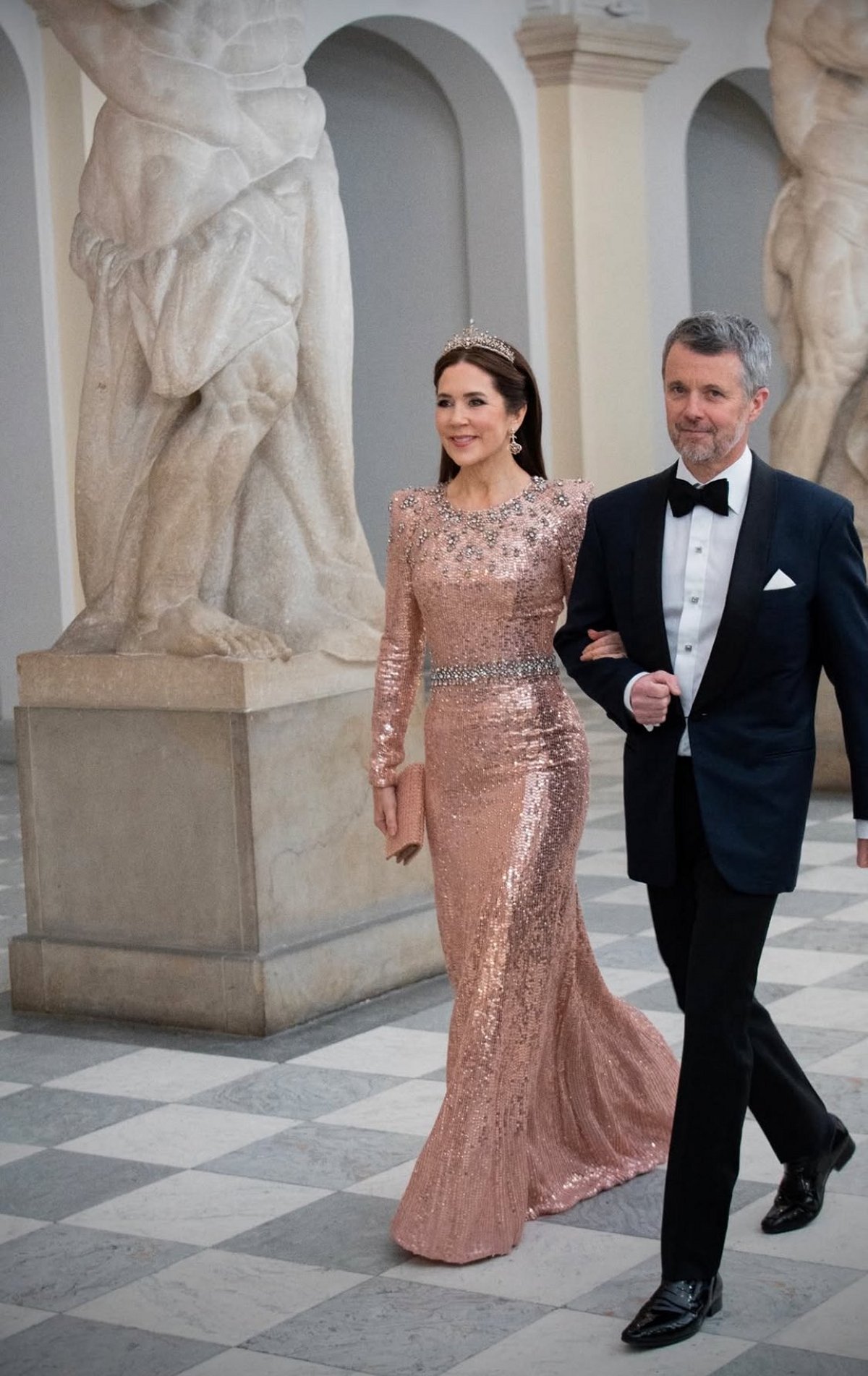 The King and Queen of Denmark host an arts and culture banquet at Christiansborg Palace in Copenhagen on February 28, 2025 (Kongehuset)