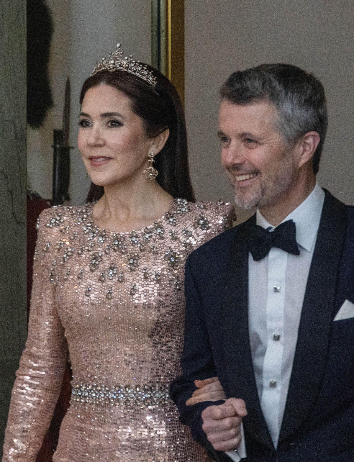 The King and Queen of Denmark host an arts and culture banquet at Christiansborg Palace in Copenhagen on February 28, 2025 (Kristian Tuxen Ladegaard Berg/Zuma Press/Alamy)