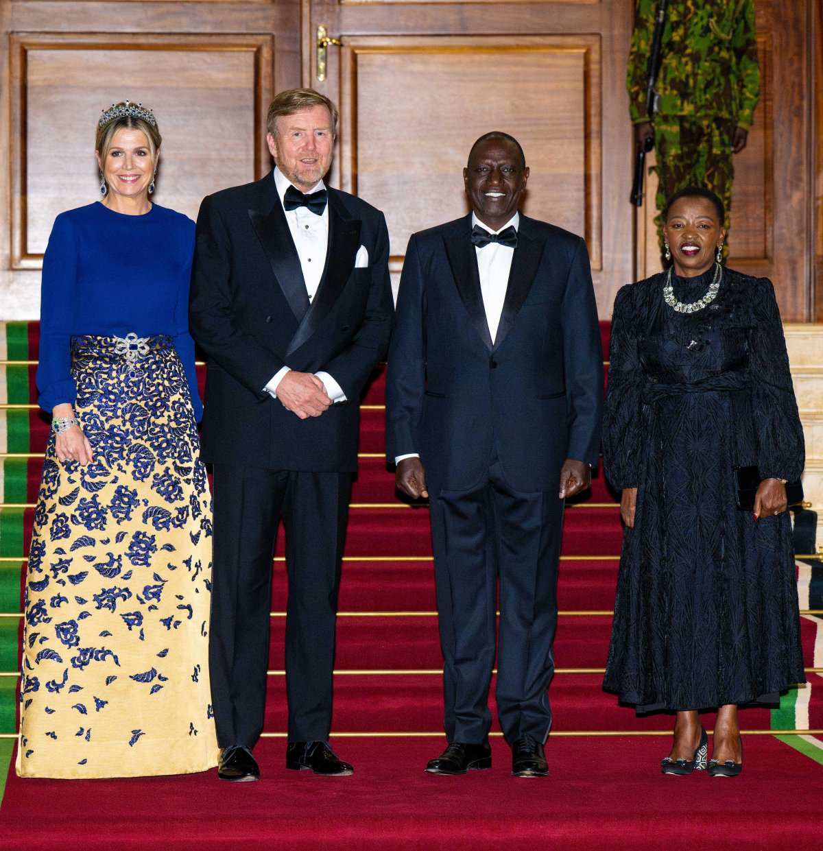 The King and Queen of the Netherlands attend a state dinner in hosted by President and Mrs. Ruto in Nairobi on March 18, 2025 (Patrick van Emst/NLBeeld/Alamy)