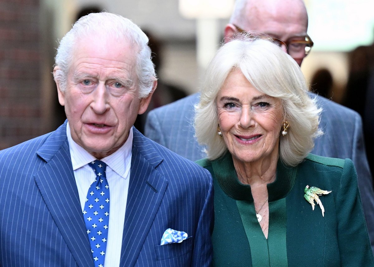 King Charles III and Queen Camilla visit Commercial Court in Belfast on March 19, 2025 (Samir Hussein/PA Images/Alamy)