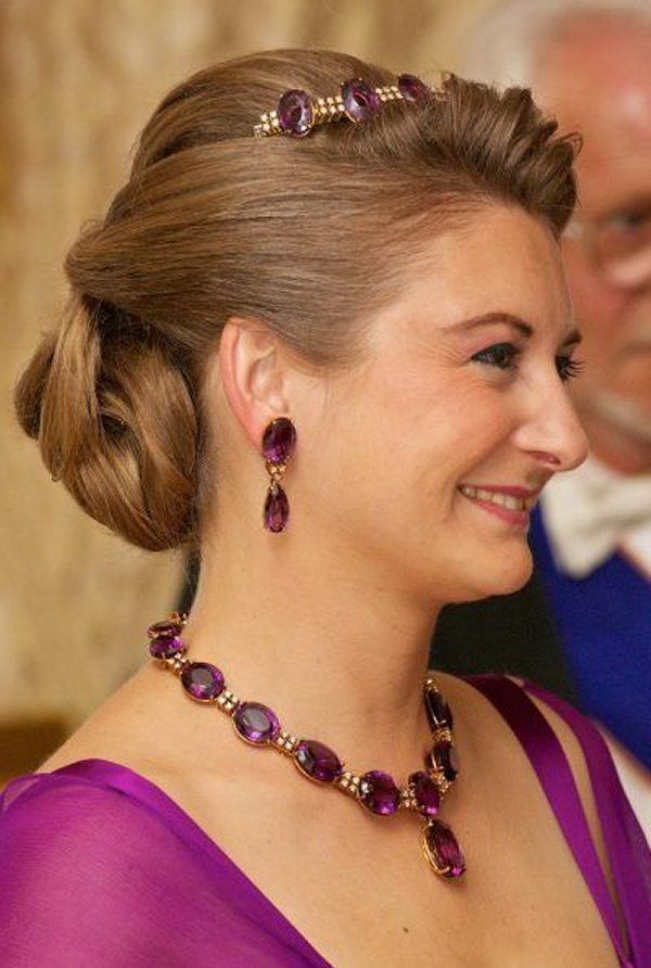 The Hereditary Grand Duchess of Luxembourg attends the National Day Gala, June 2017 (Cour Grand-Ducale)