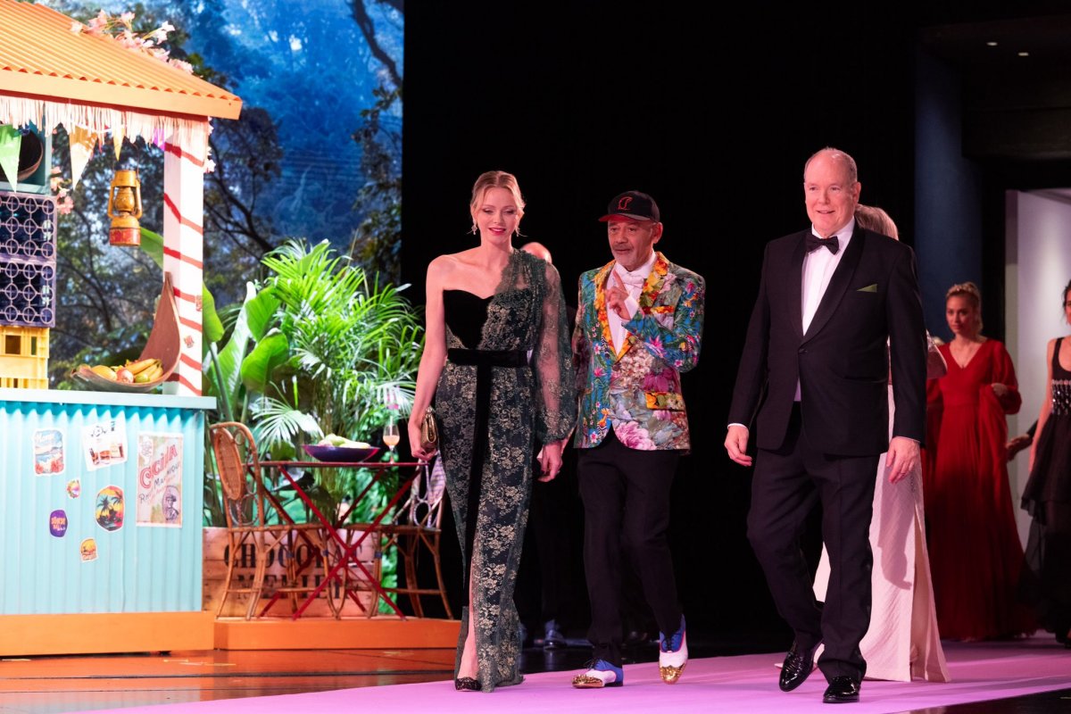 Members of the Princely Family of Monaco attend the Rose Ball at Sporting Monte-Carlo on March 29, 2025 (Eric Mathon/Princier Palace)
