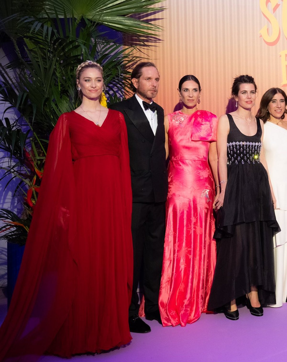 Members of the Princely Family of Monaco attend the Rose Ball at Sporting Monte-Carlo on March 29, 2025 (Eric Mathon/Princier Palace)