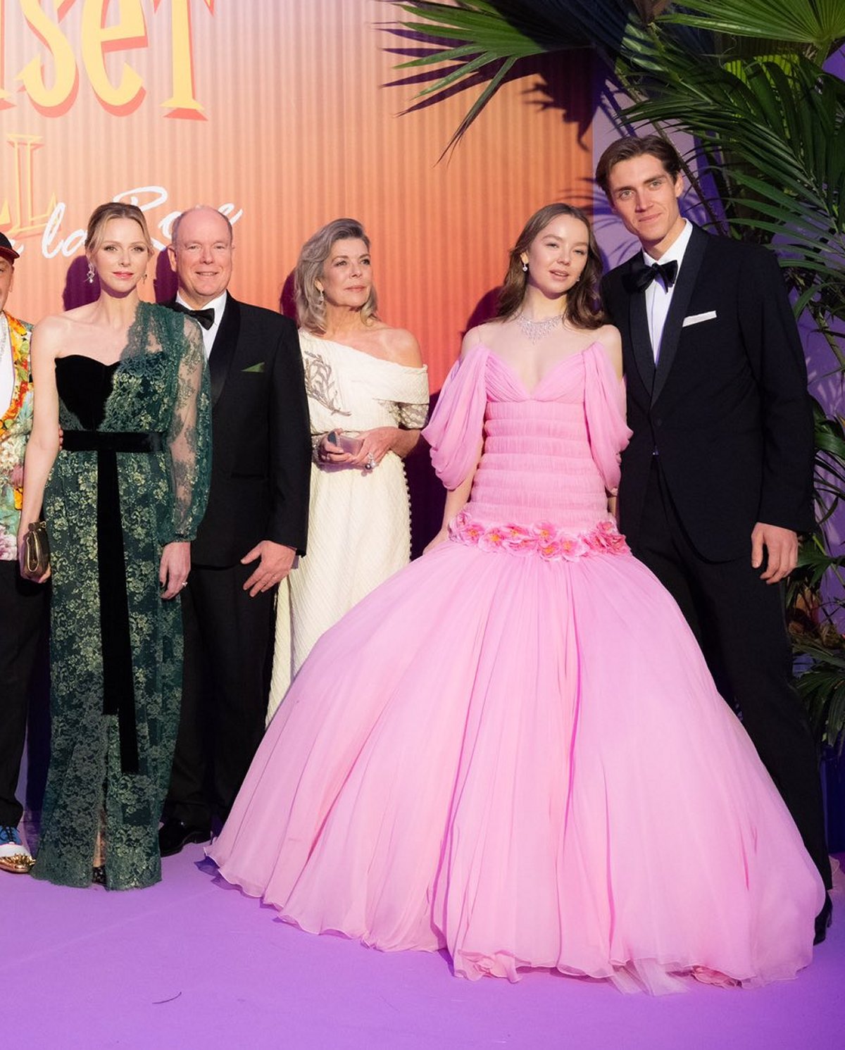 Members of the Princely Family of Monaco attend the Rose Ball at Sporting Monte-Carlo on March 29, 2025 (Eric Mathon/Princier Palace)