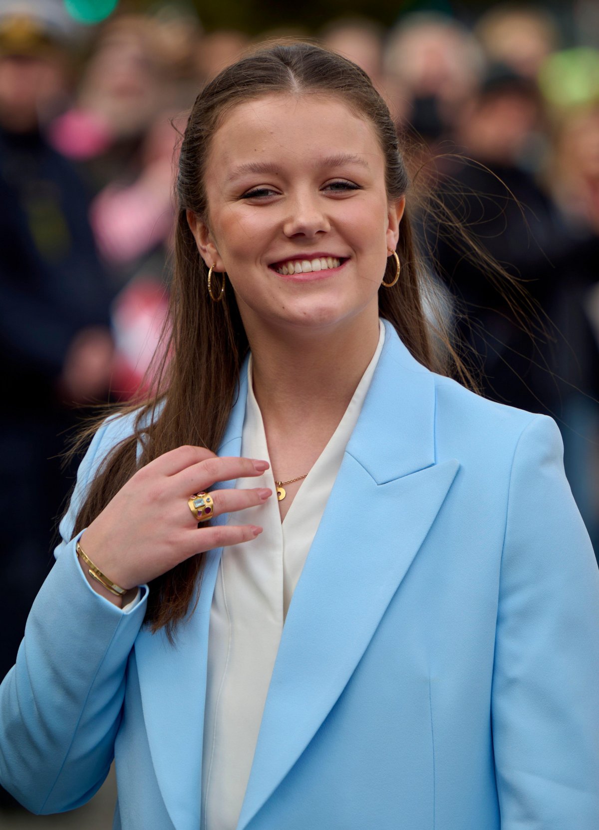 Princess Isabella of Denmark attends a celebration for her upcoming eighteenth birthday in Aarhus on April 11, 2025 (Stefan Lindblom/TT News Agency/Alamy)