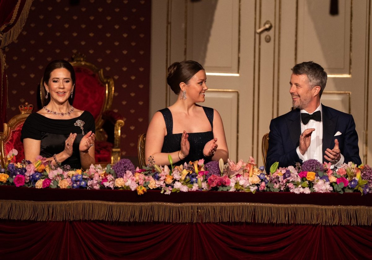 The King and Queen of Denmark, with Princess Isabella, attend a gala concert in honor of Isabella's upcoming eighteenth birthday on April 15, 2025 (Kongehuset)