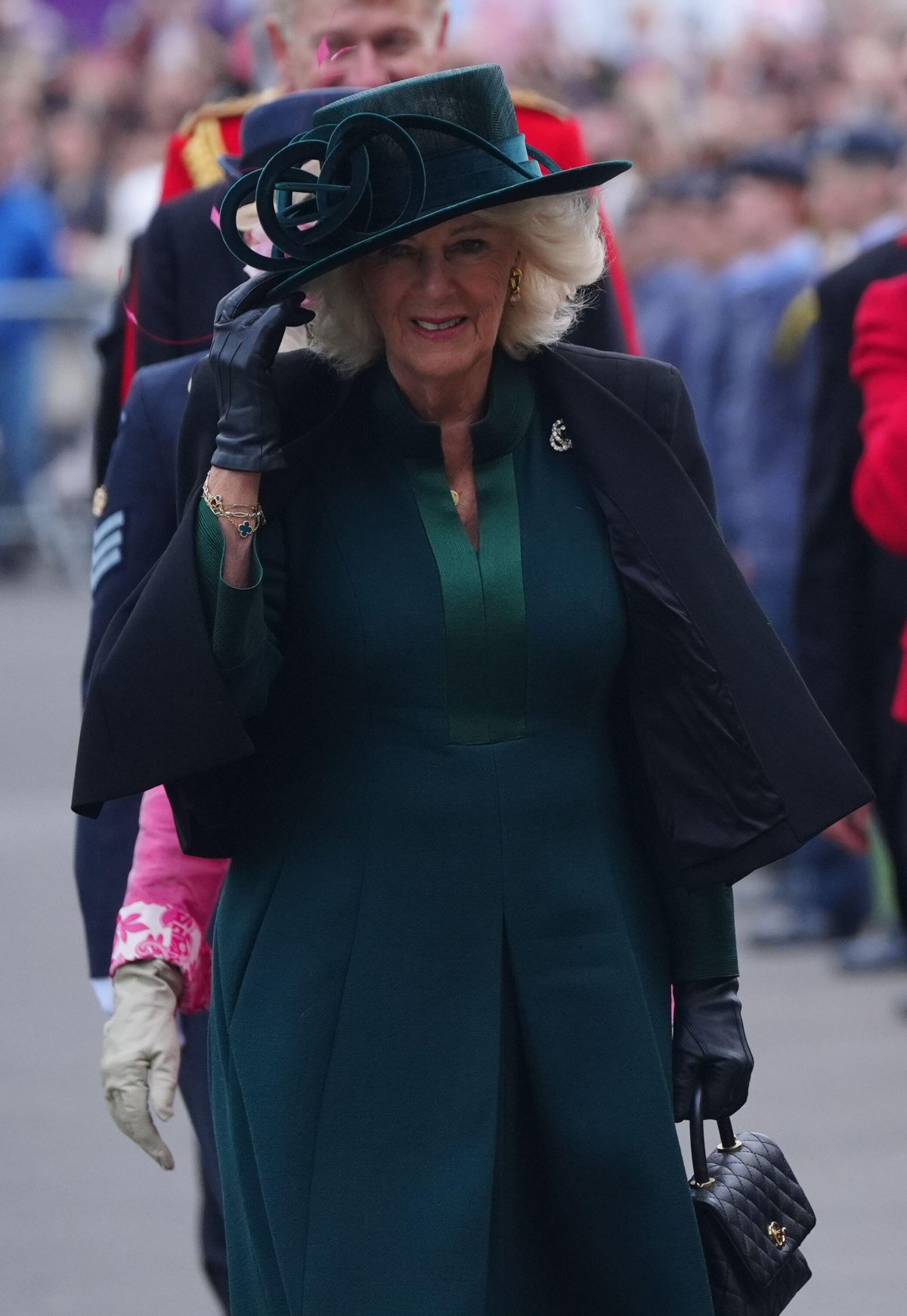 Queen Camilla attends the Royal Maundy service at Durham Cathedral on April 17, 2025 (Owen Humphreys/PA Images/Alamy)