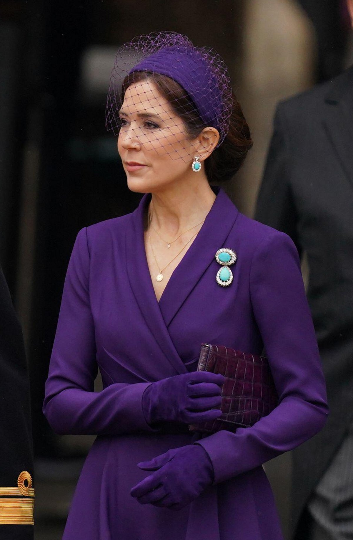 Crown Princess Mary of Denmark attends the coronation of King Charles III and Queen Camilla at Westminster Abbey in London on May 6, 2023 (Jacob King/PA Images/Alamy)
