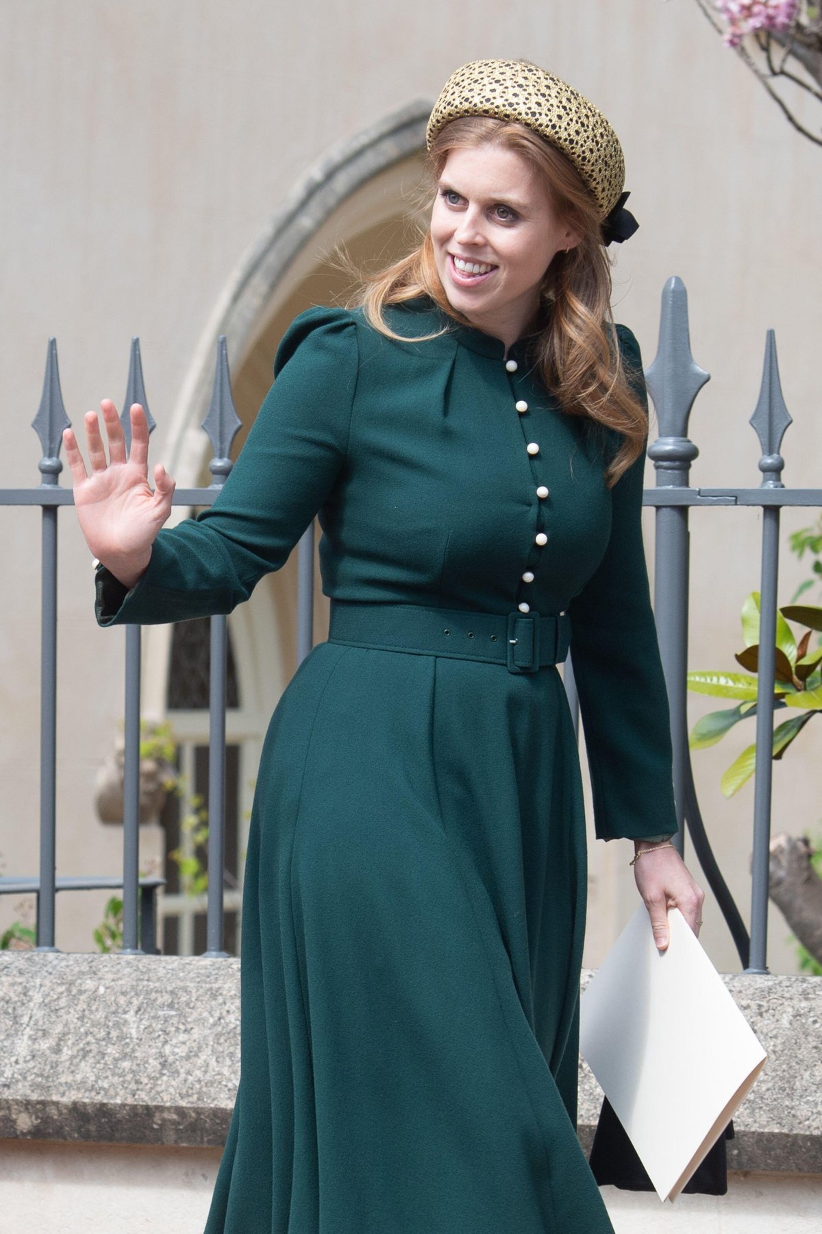 Princess Beatrice attends an Easter Sunday service at St. George's Chapel, Windsor on April 20, 2025 (Justin Ng/Alamy)