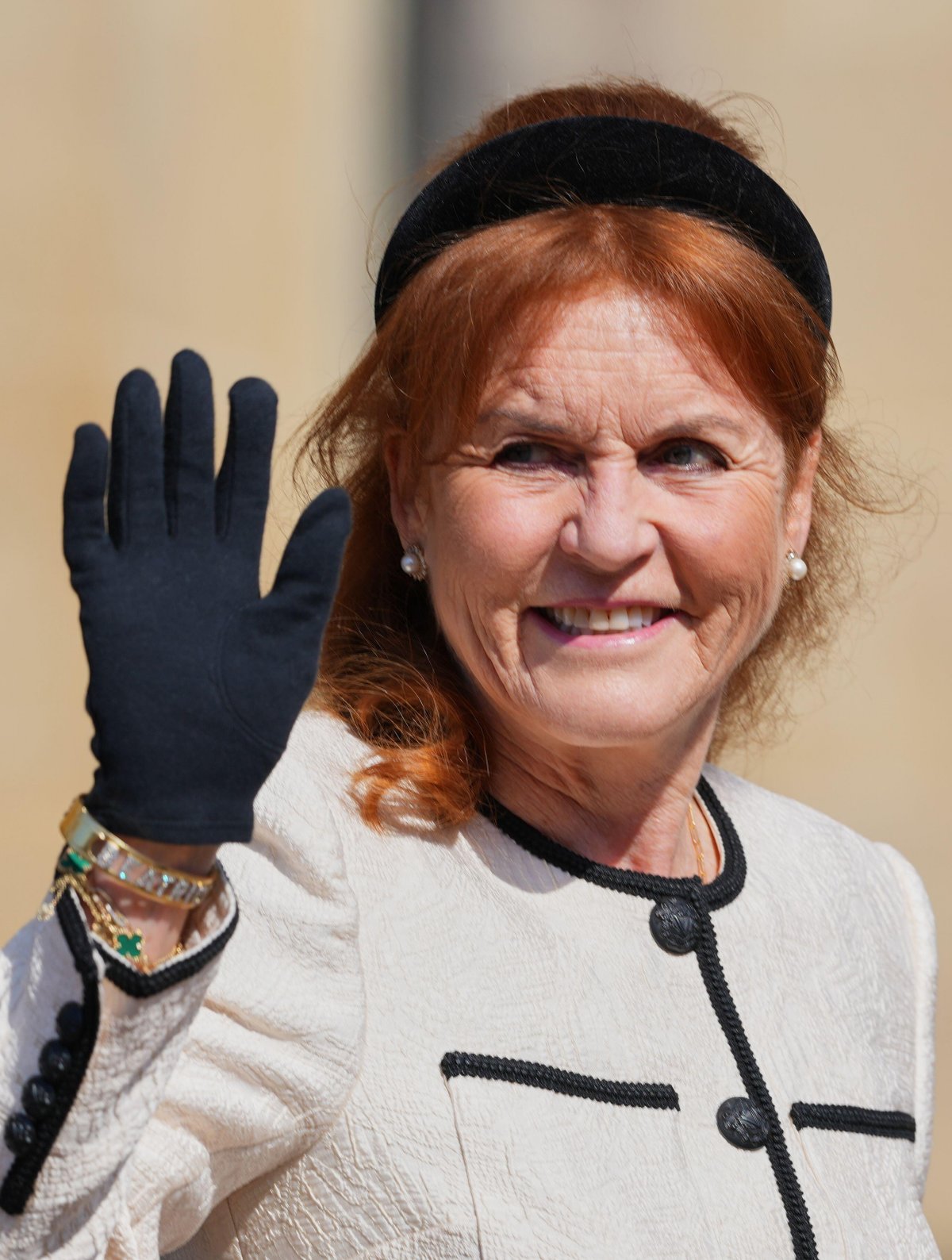 Sarah, Duchess of York attends an Easter Sunday service at St. George's Chapel, Windsor on April 20, 2025 (Kirsty Wigglesworth/PA Images/Alamy)