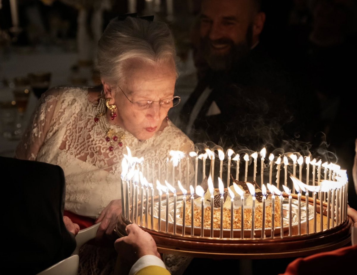 Queen Margrethe of Denmark celebrates her 85th birthday with a private dinner at Fredensborg Palace on April 16, 2025 (Kongehuset)