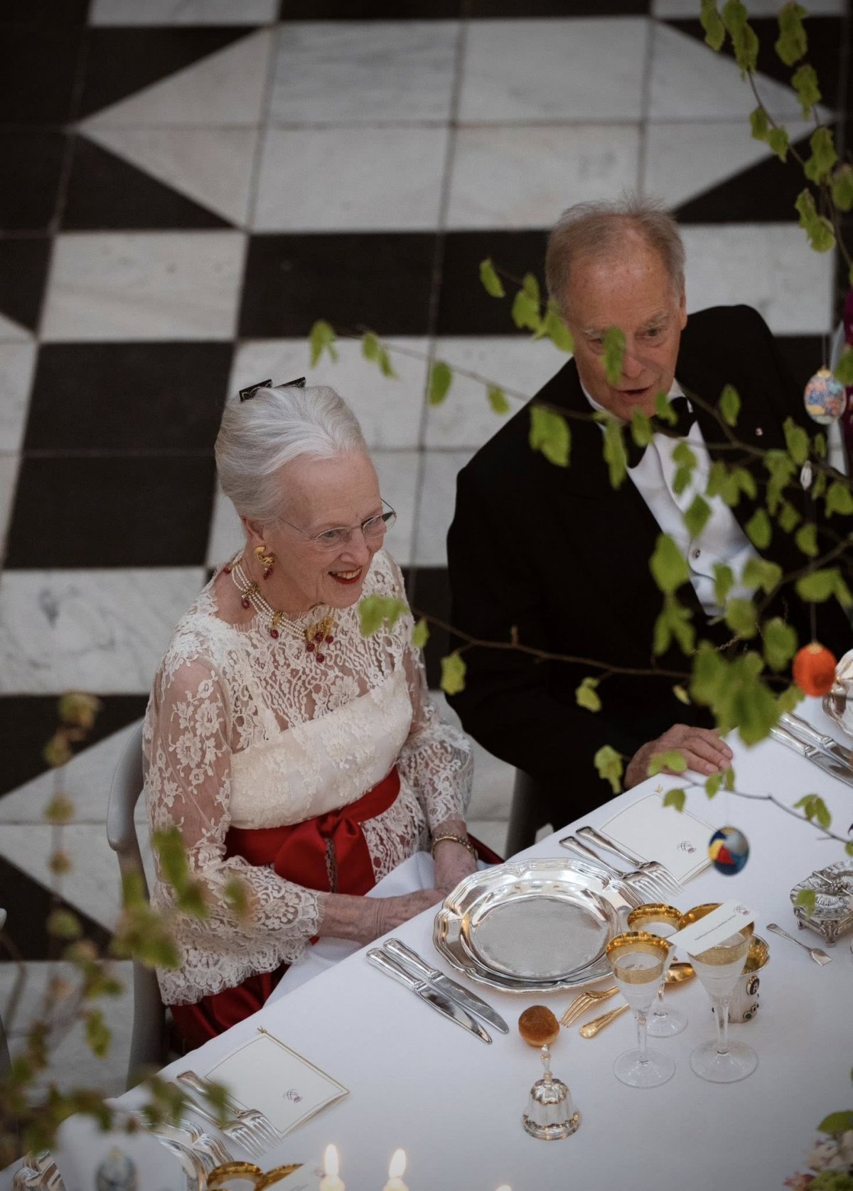 Queen Margrethe of Denmark celebrates her 85th birthday with a private dinner at Fredensborg Palace on April 16, 2025 (Kongehuset)