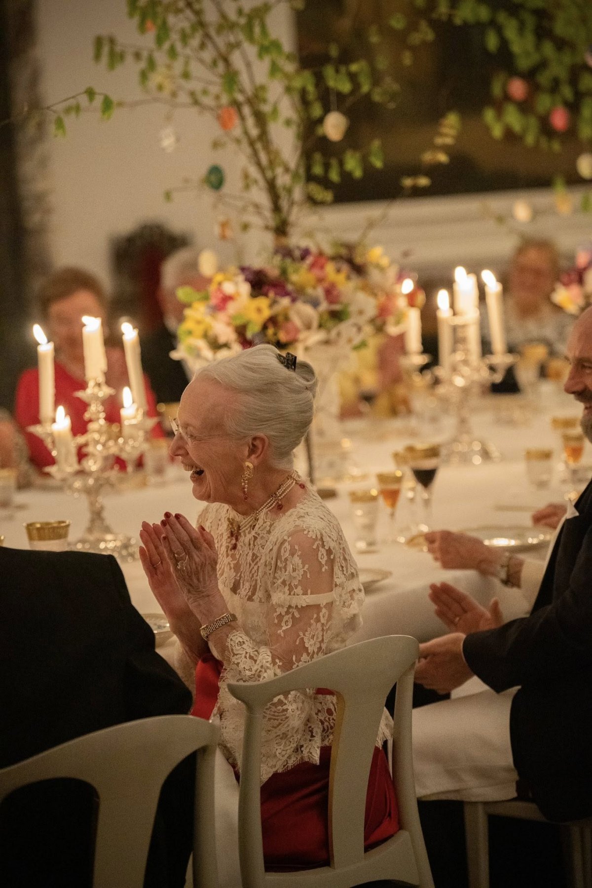 Queen Margrethe of Denmark celebrates her 85th birthday with a private dinner at Fredensborg Palace on April 16, 2025 (Kongehuset)