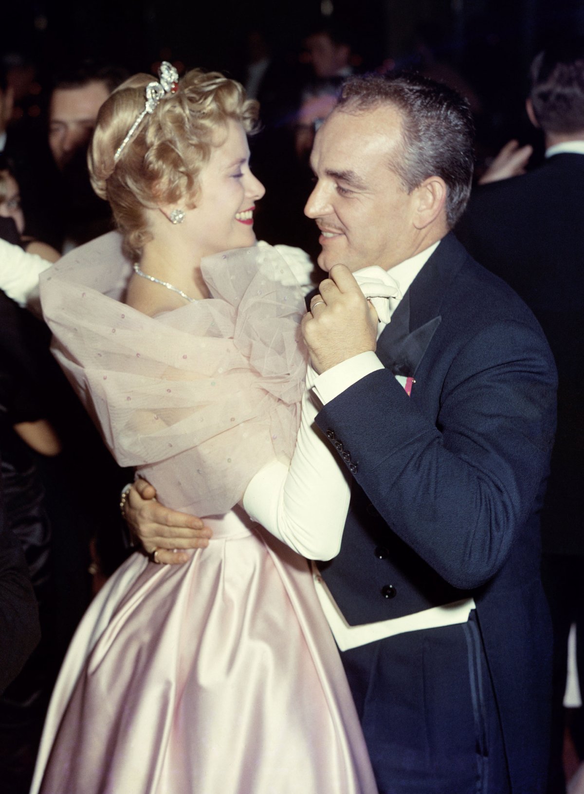 Prince Rainier III and Princess Grace of Monaco dance at the Imperial Ball in New York, December 1958 (Pictorial Press Ltd/Alamy)