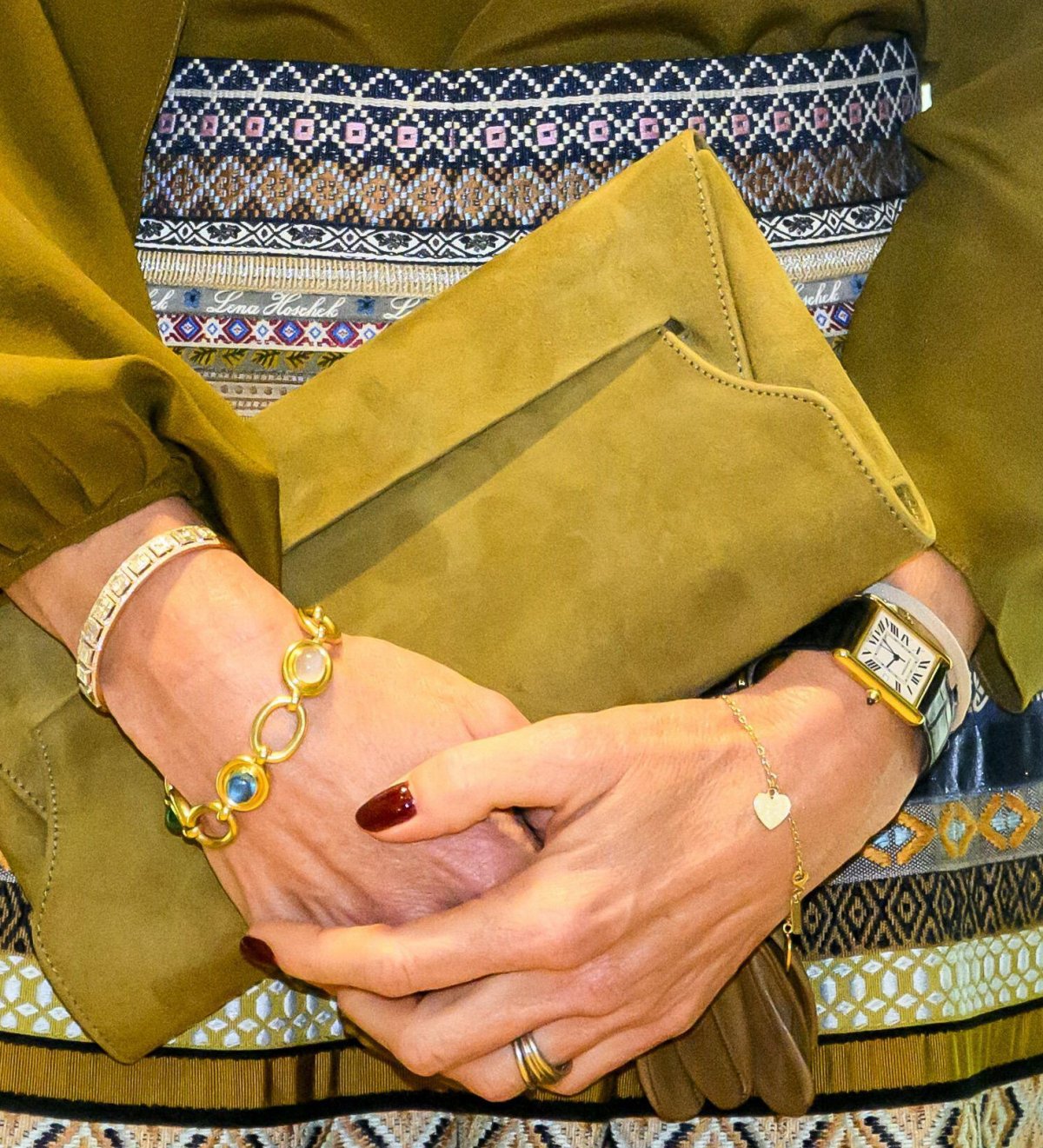 The Queen of the Netherlands attends the official opening of a new exhibition at the National Museum of Antiquities in Leiden on April 22, 2025 (Patrick van Emst/NLBeeld/Alamy)