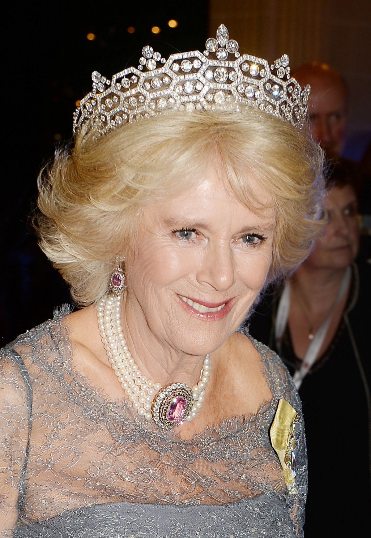 The Duchess of Cornwall arrives for the Commonwealth Heads of Government Meeting dinner in Malta on November 27, 2015 (John Stillwell/PA Images/Alamy)