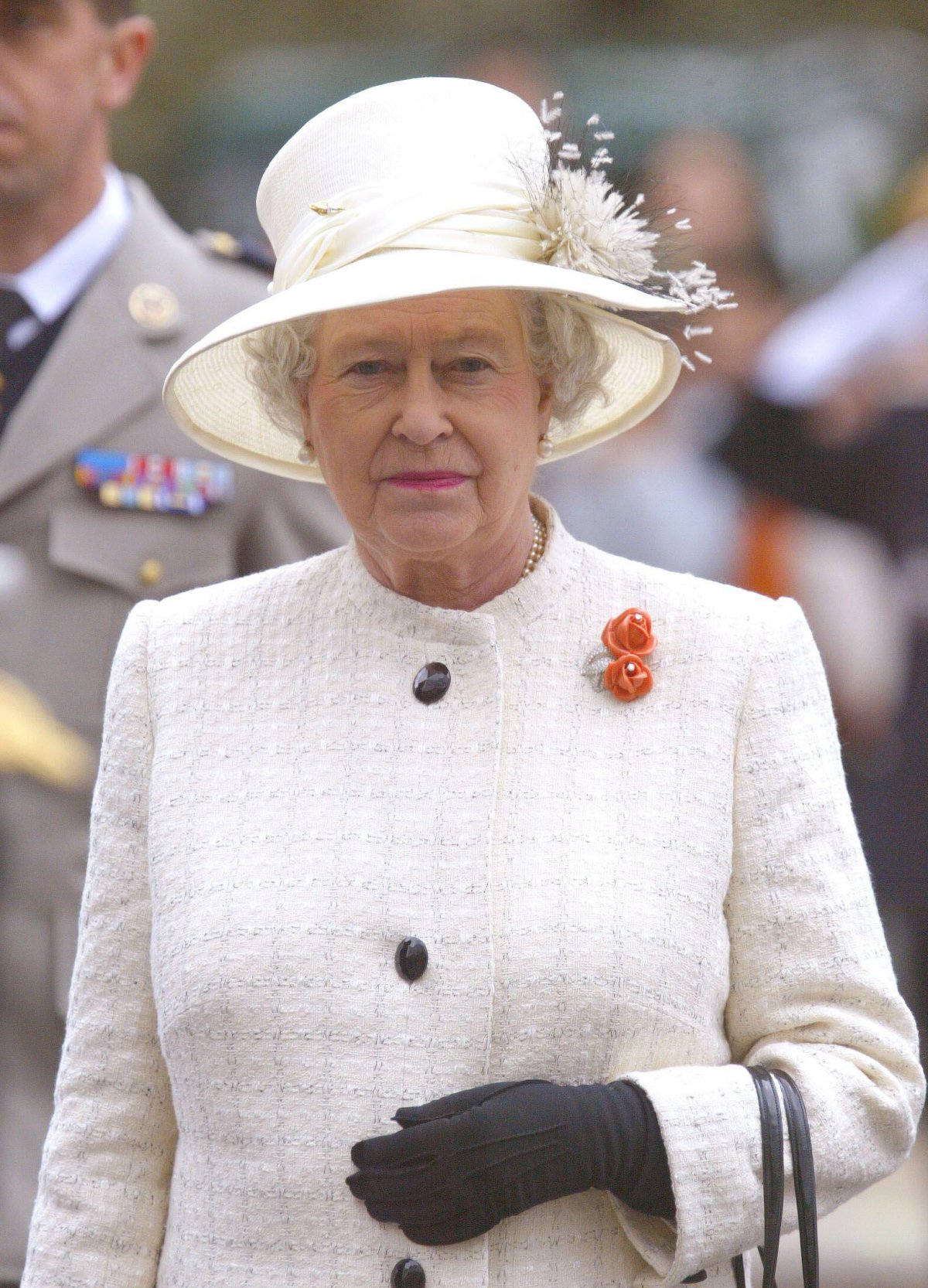 Queen Elizabeth II is pictured on the Champs-Elysees in Paris during a three-day state visit to France in April 2004 (Mousse-Hounsfield/Abaca Press/Alamy)