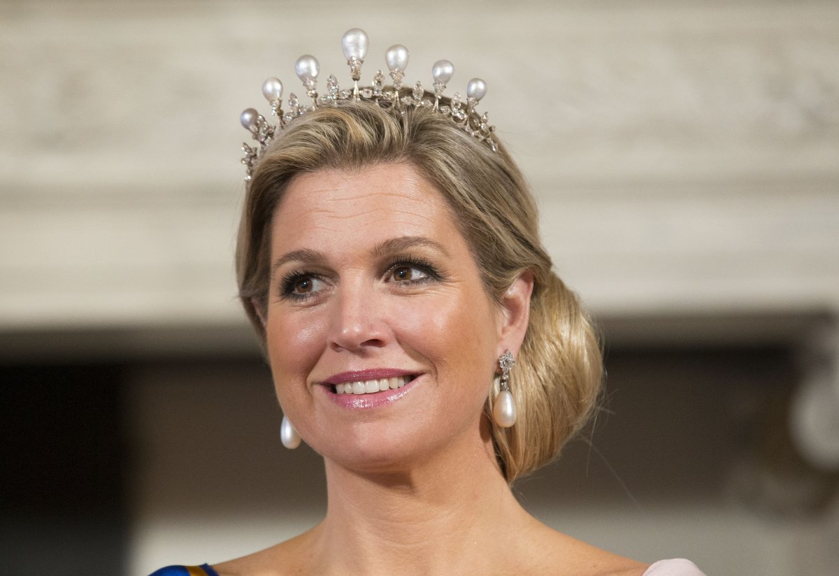 The Queen of the Netherlands attends a state banquet given in honor of the visiting President of China at the Royal Palace in Amsterdam on March 22, 2014 (Michel Porro/Getty Images)
