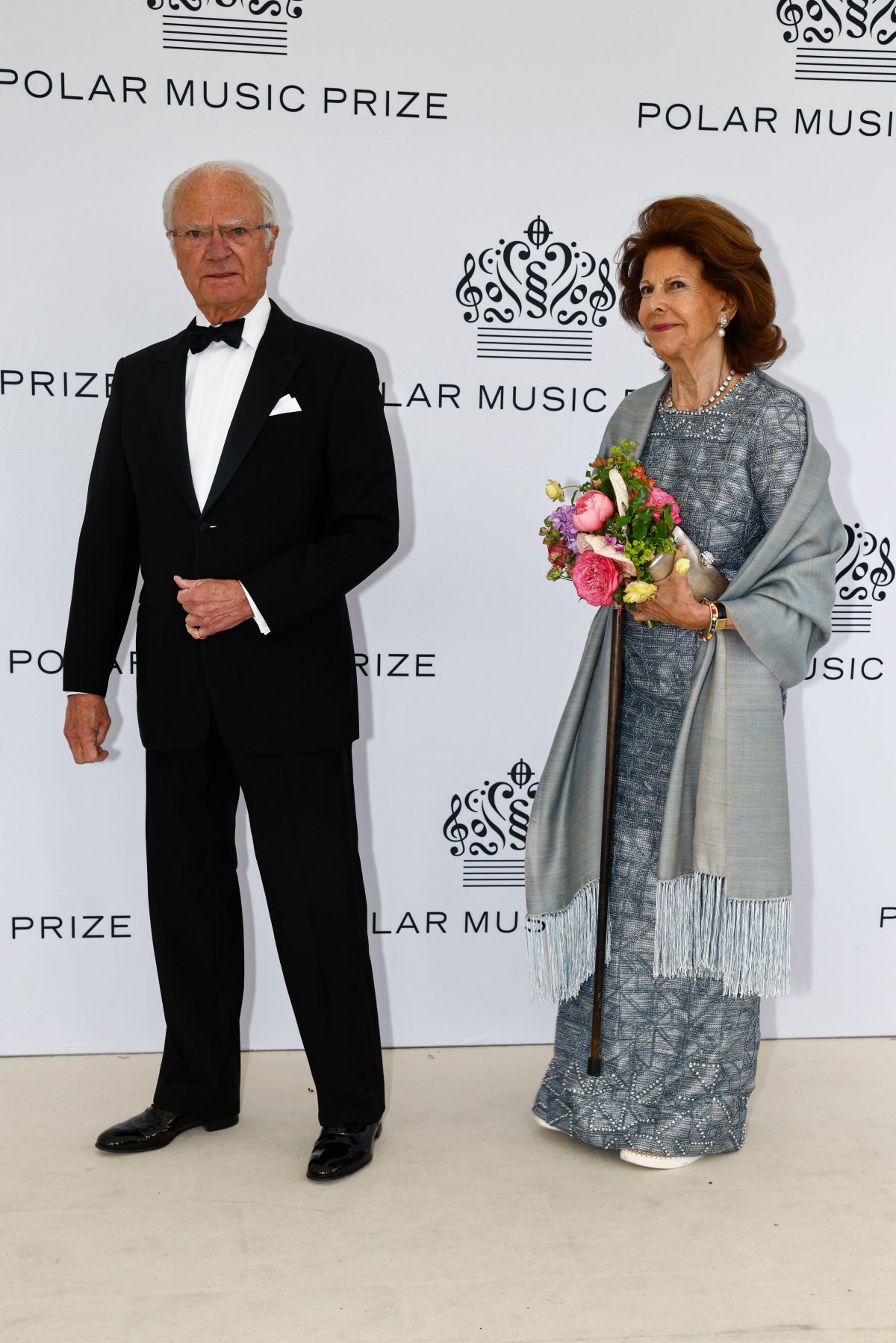 The King and Queen of Sweden arrive at the Grand Hotel in Stockholm for the Polar Music Prize presentation on May 27, 2025 (Stefan Jerrevång/TT News Agency/Alamy)