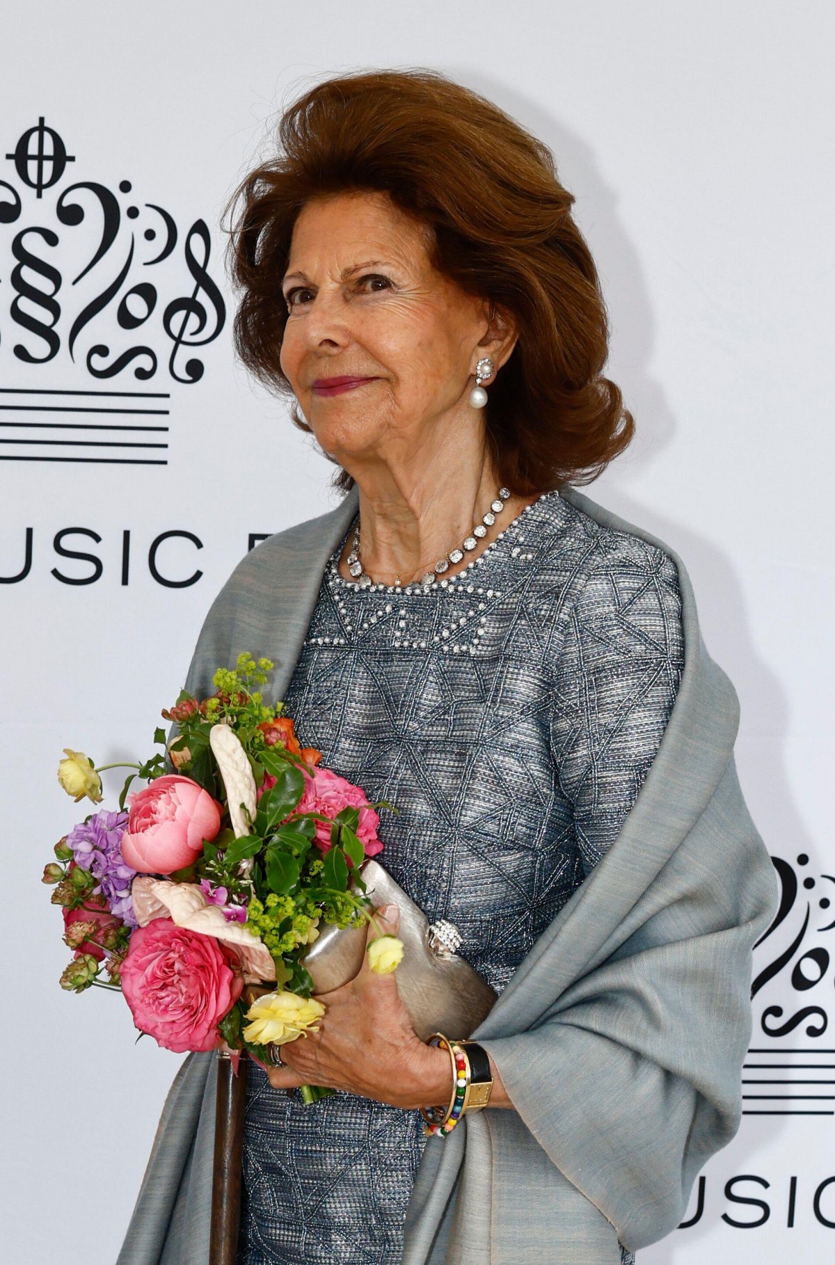 The Queen of Sweden arrives at the Grand Hotel in Stockholm for the Polar Music Prize presentation on May 27, 2025 (Stefan Jerrevång/TT News Agency/Alamy)