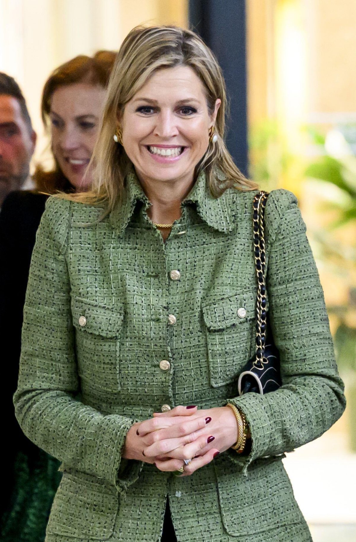 The Queen of the Netherlands visits Fairphone in Amsterdam on May 28, 2025 (Patrick van Emst/NLBeeld/Alamy)