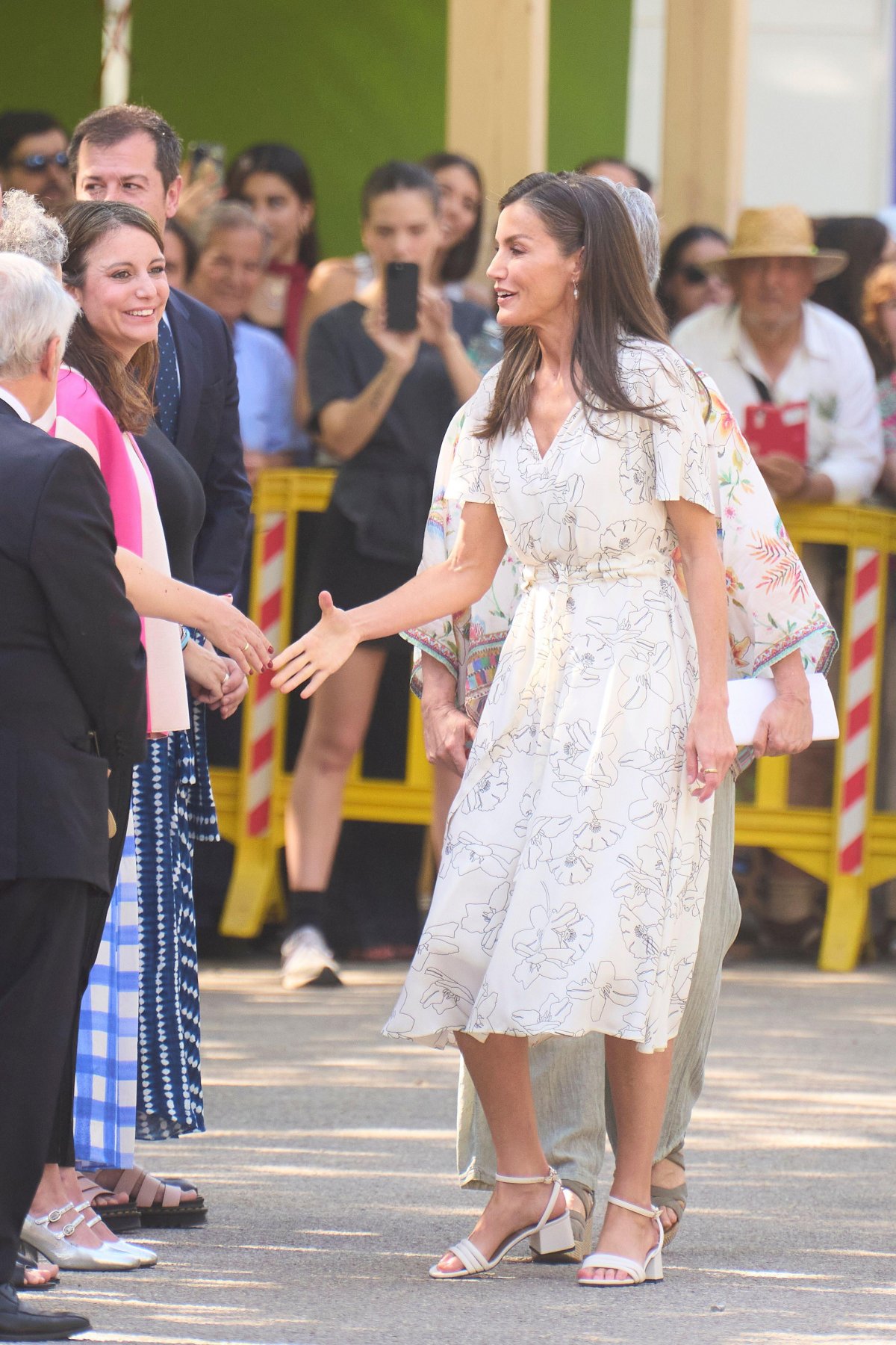 The Queen of Spain attends the opening of the Madrid Book Fair at Retiro Park on May 30, 2025 (Jack Abuin/Zuma Press/Alamy)