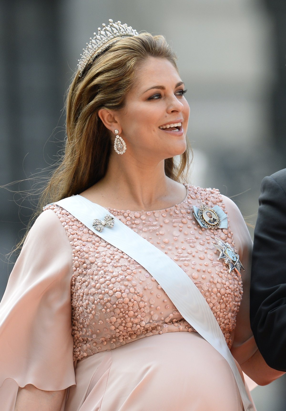 Princess Madeleine of Sweden attends the wedding of Prince Carl Philip and Princess Sofia in Stockholm on June 13, 2015 (JONATHAN NACKSTRAND/AFP via Getty Images)