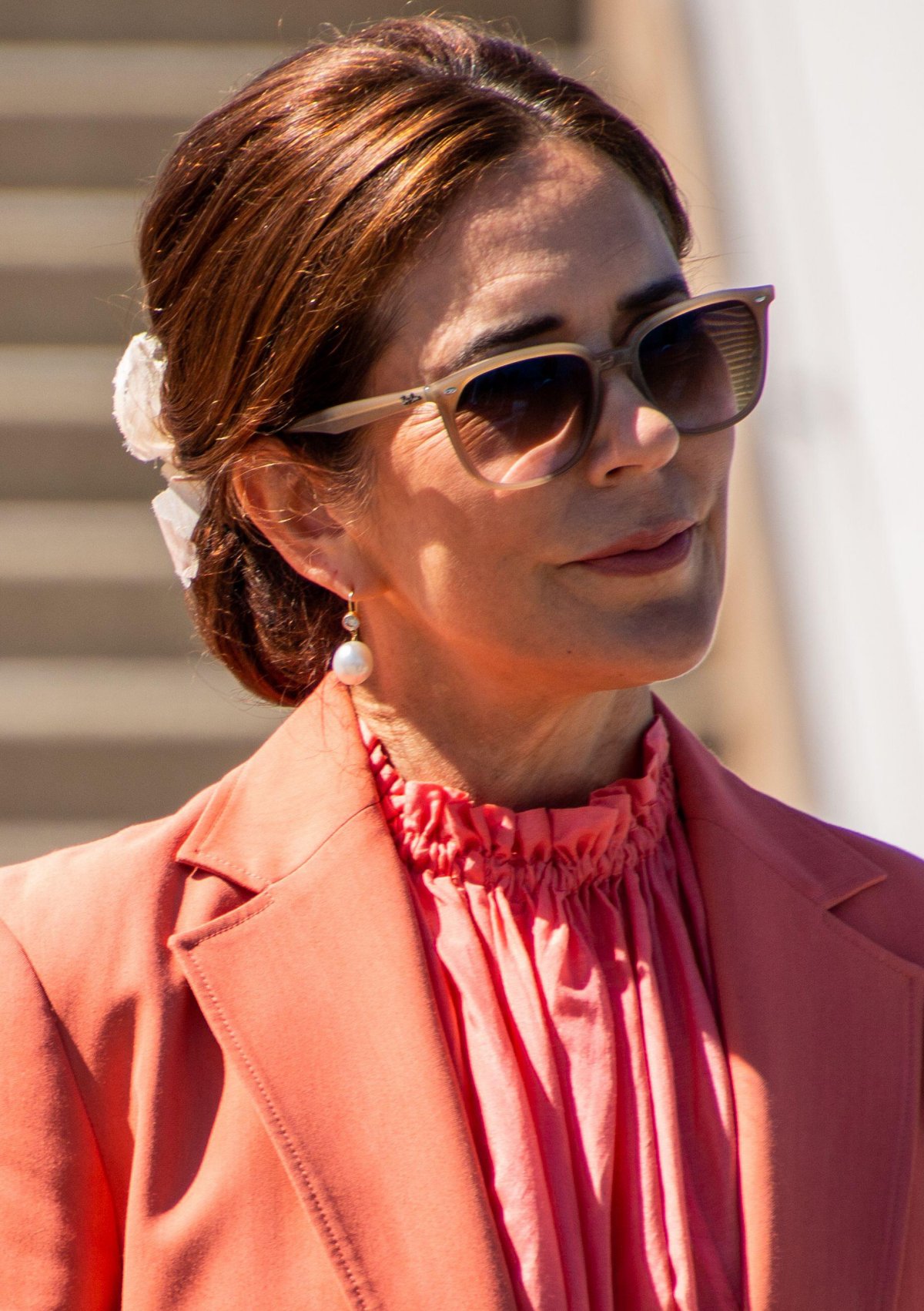The Queen of Denmark is pictured during a celebration of the 25th anniversary of the Öresund Bridge in Malmö on July 1, 2025 (SOPA Images/Alamy)