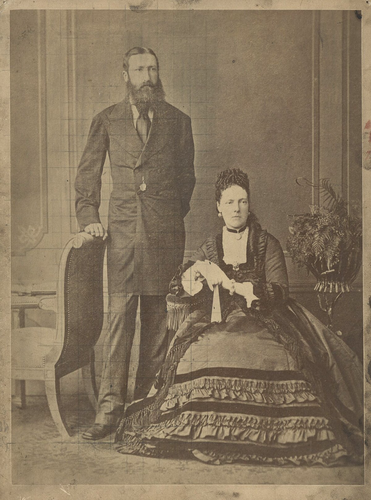 King Leopold II and Queen Marie Henriette of Belgium, ca. 1870 (Ghent University Library)