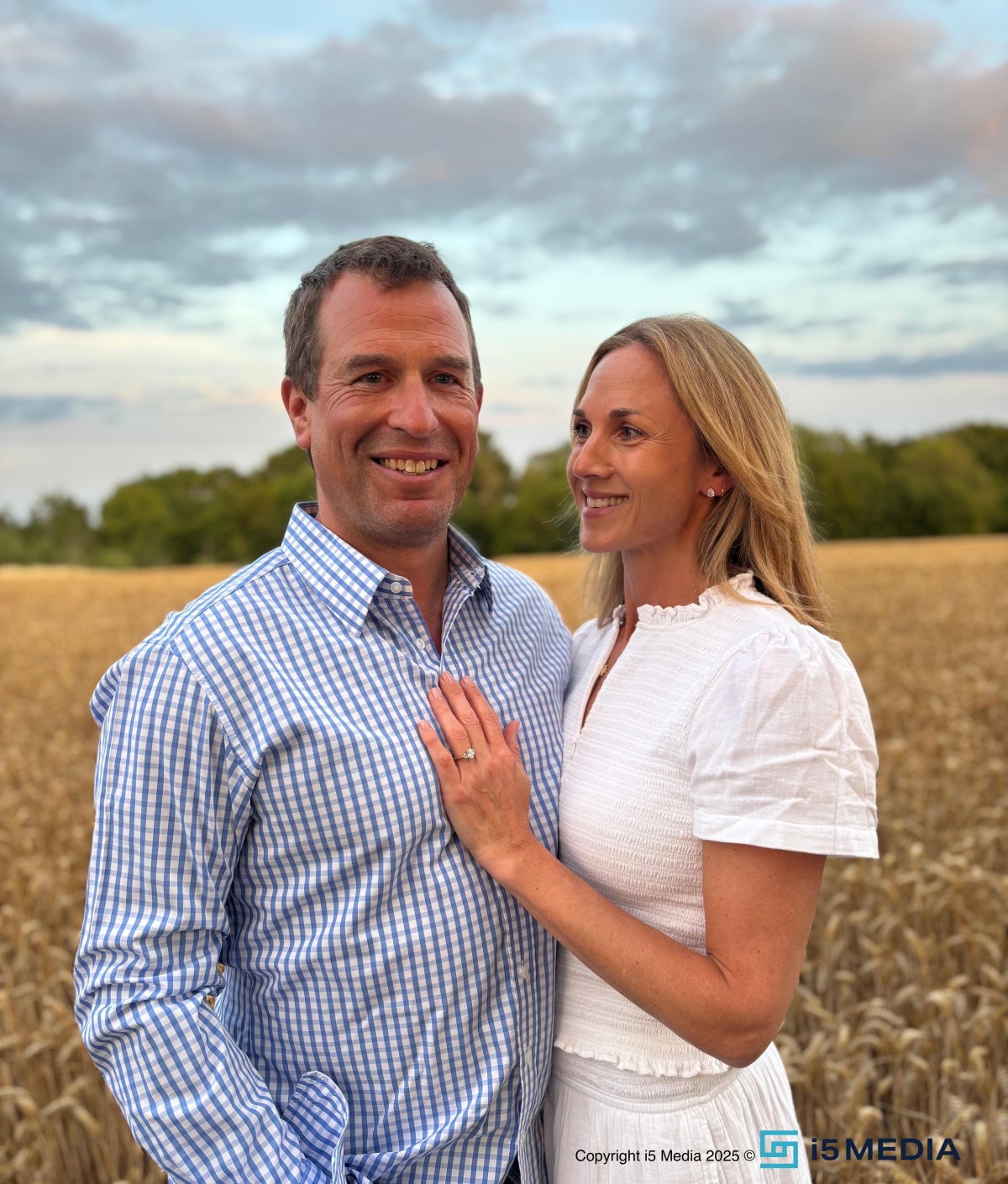 An official photo of Peter Phillips and Harriet Sperling, released along with their engagement announcement on August 1, 2025 (i5 Media/PA Images/Alamy)