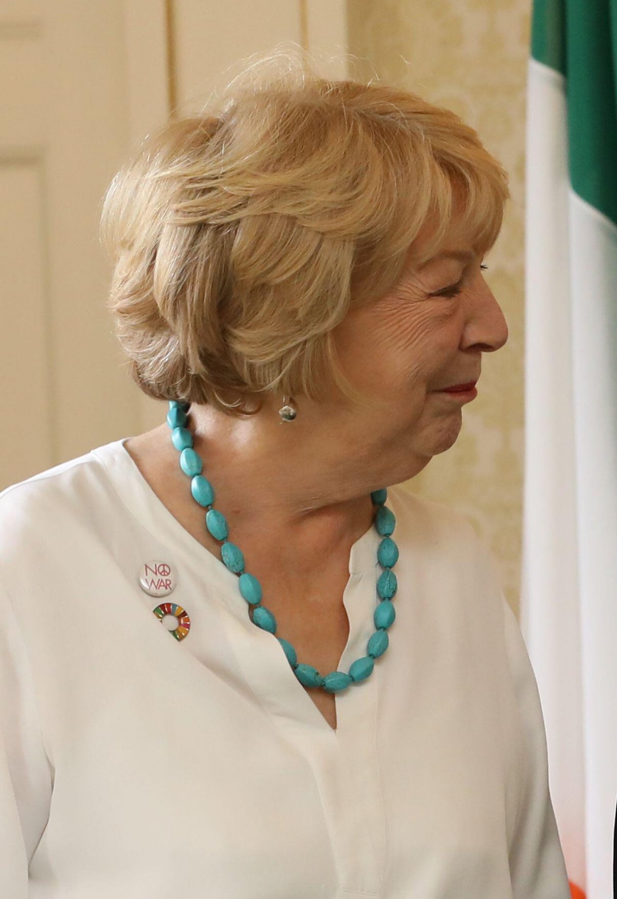 The Princess Royal calls on Irish President Michael Higgins and his wife, Sabina Coyne, at Aras an Uachtarain in Dublin on August 6, 2025 (Gareth Chaney/PA Images/Alamy)