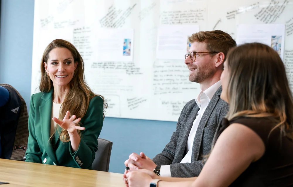 The Princess of Wales is pictured during a creative workshop at the Royal Foundation Centre for Early Childhood, June 2025 (Andrew Parsons/Kensington Palace