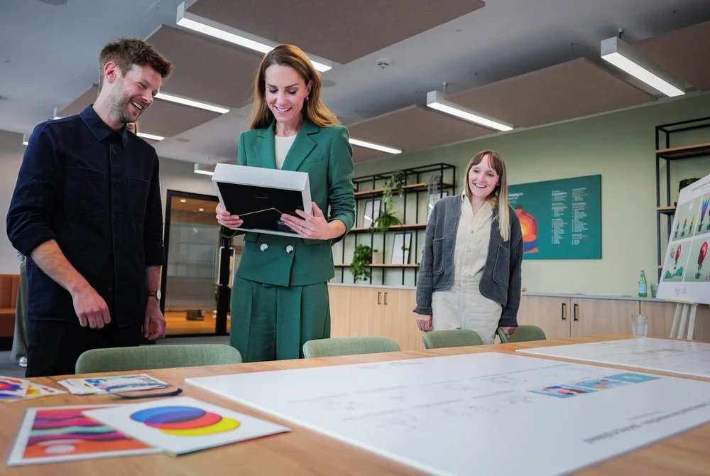 The Princess of Wales is pictured during a creative workshop at the Royal Foundation Centre for Early Childhood, June 2025 (Andrew Parsons/Kensington Palace