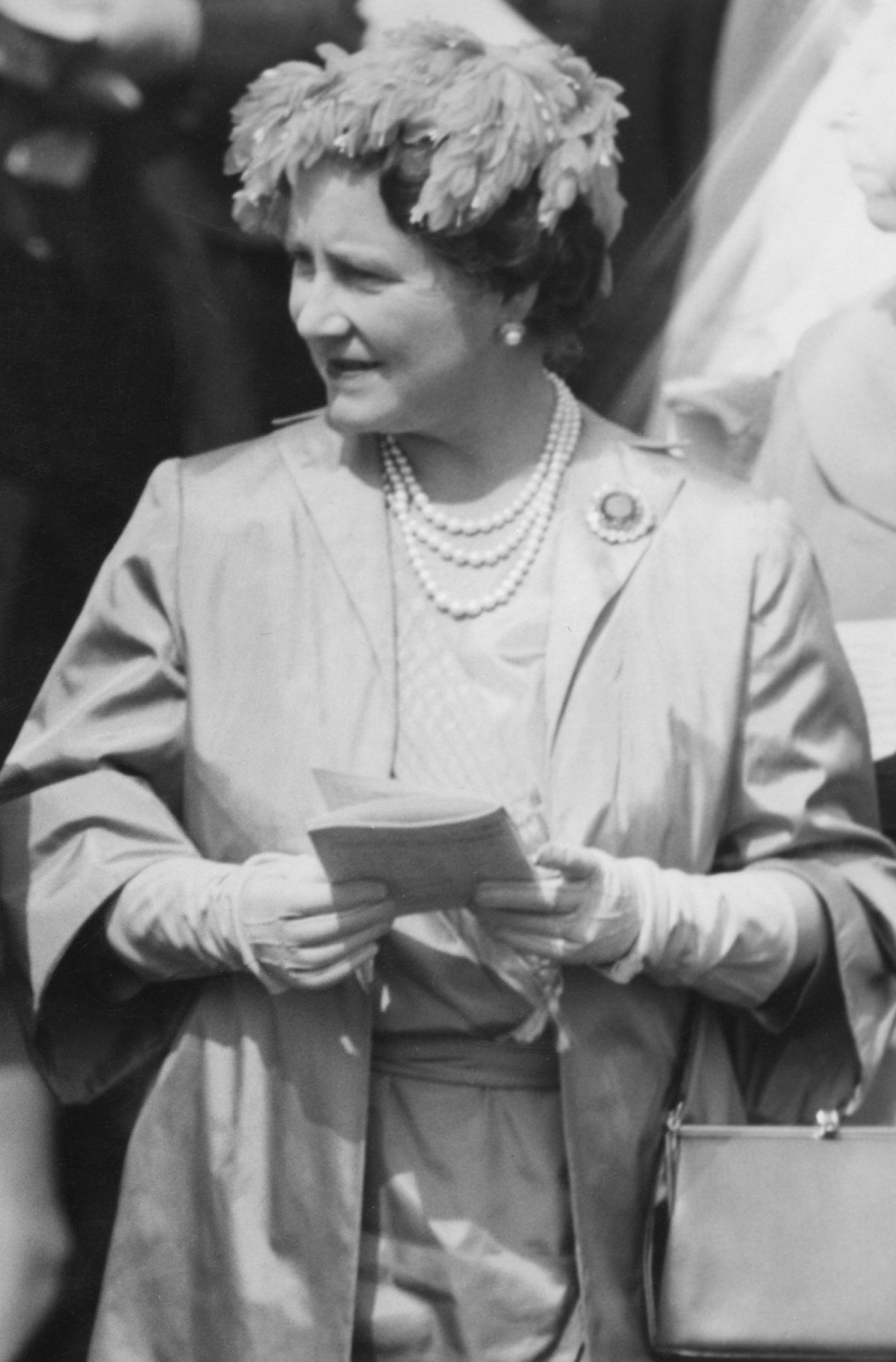 The Queen Mother attends the Epsom Derby, June 1958 (Fox Photos/Hulton Archive/Getty Images)