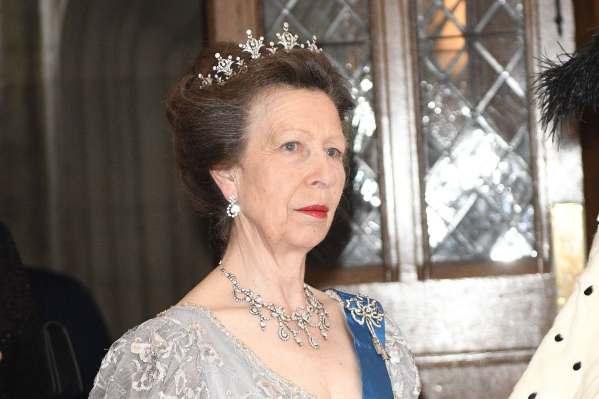 The Princess Royal attends a banquet at the Guildhall in honor of the King and Queen of Spain on July 13, 2017 (Jack Abuin/Zuma Press/Alamy)