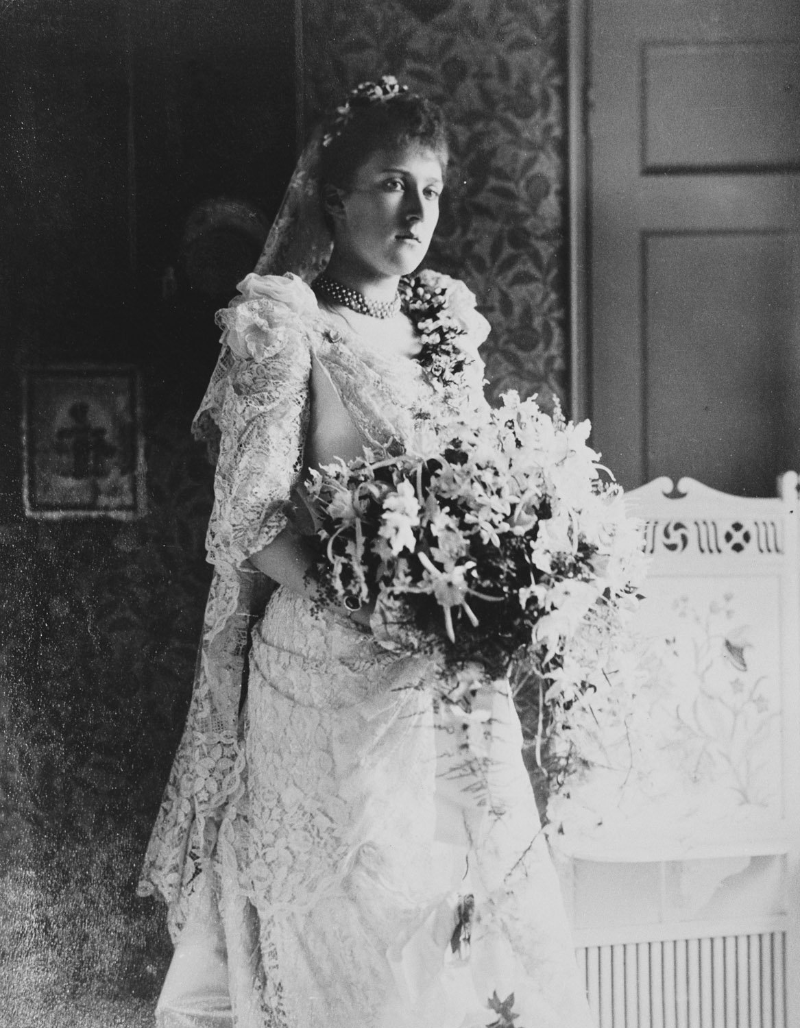Princess Marie Louise on her wedding day, July 6, 1891 (Royal Collection Trust)