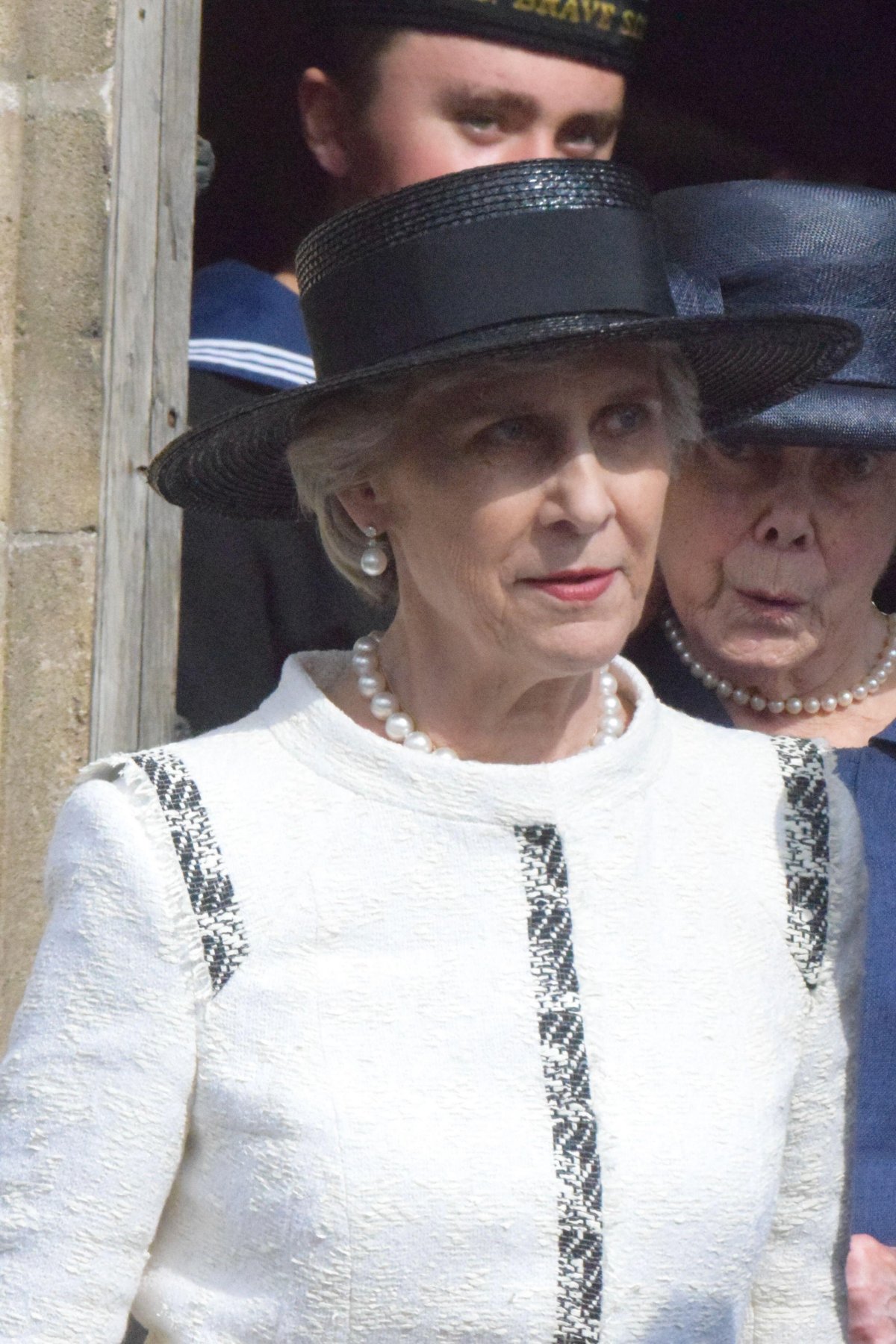 The Duchess of Gloucester attends a service to commemorate the 80th anniversary of VJ Day at St. Mary’s Church in Bury St. Edmunds on August 15, 2025 (James Taylor/Alamy)