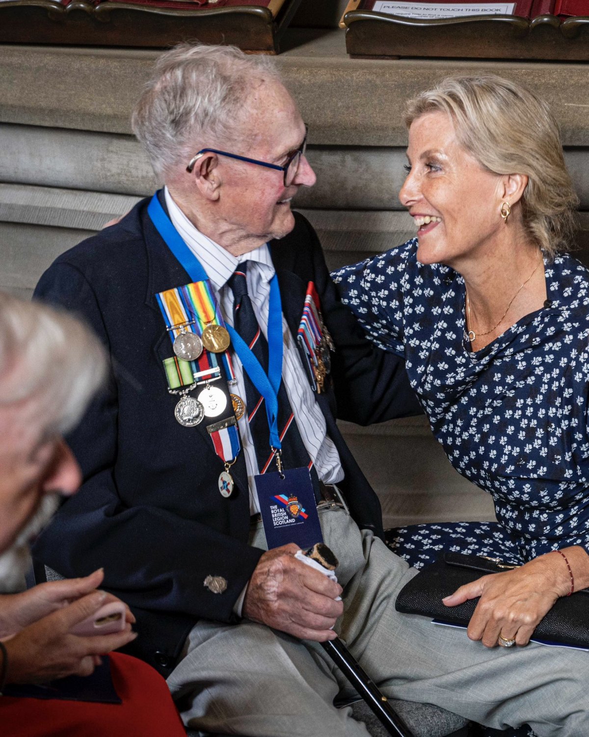 The Duke and Duchess of Edinburgh attend a service of remembrance at the Scottish National War Memorial, Edinburgh Castle on August 15, 2025 (Buckingham Palace)