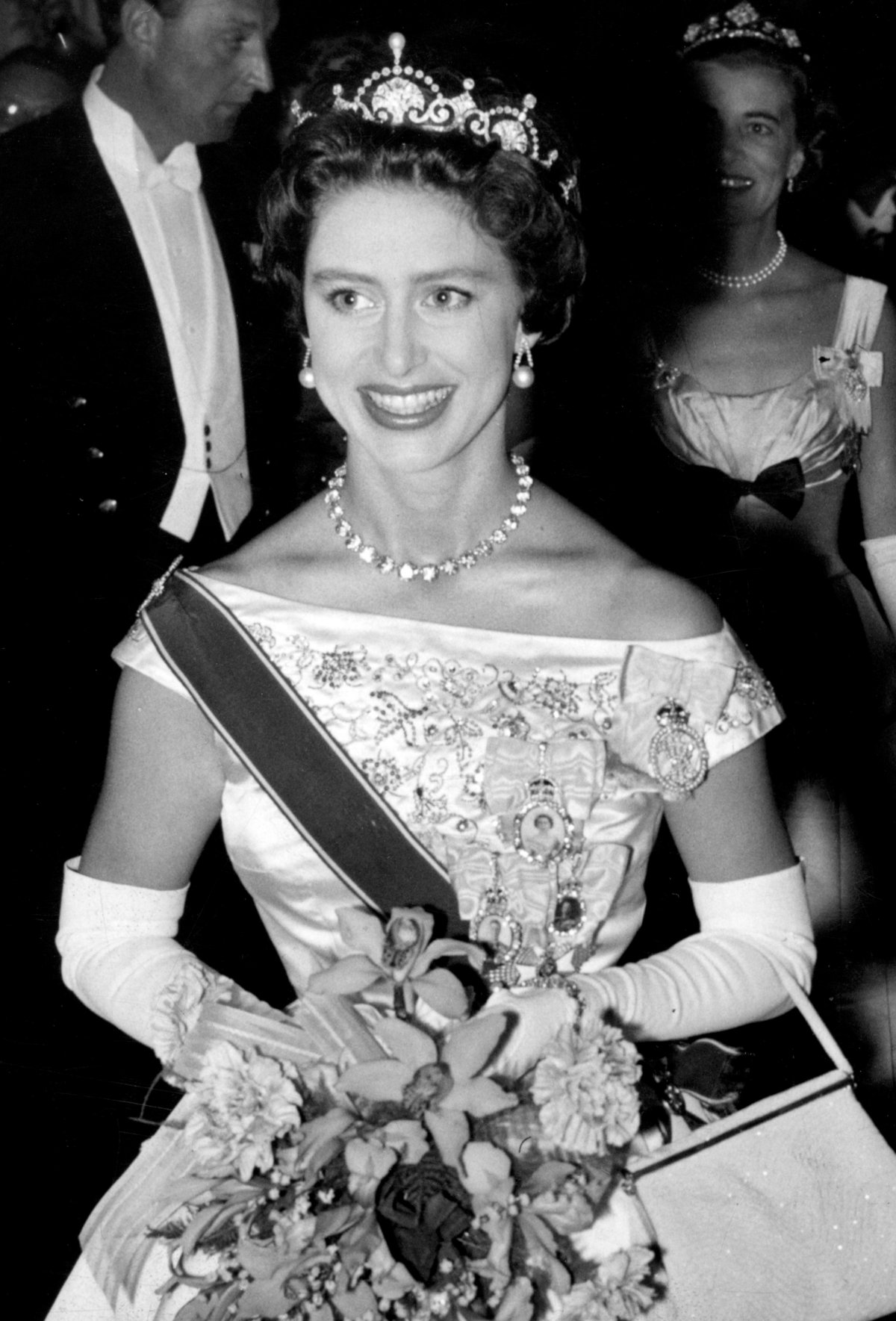 Princess Margaret attends a reception at Mansion House in London on May 12, 1958 (PA Images/Alamy)