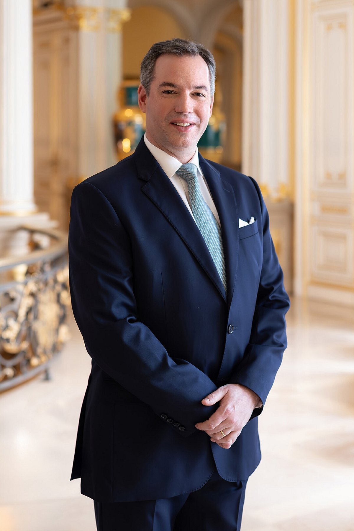 Guillaume of Luxembourg poses for new official portraits ahead of his father's upcoming abdication, which will take place on October 3, 2025 (Kary Barthelmey/Maison du Grand Duc)