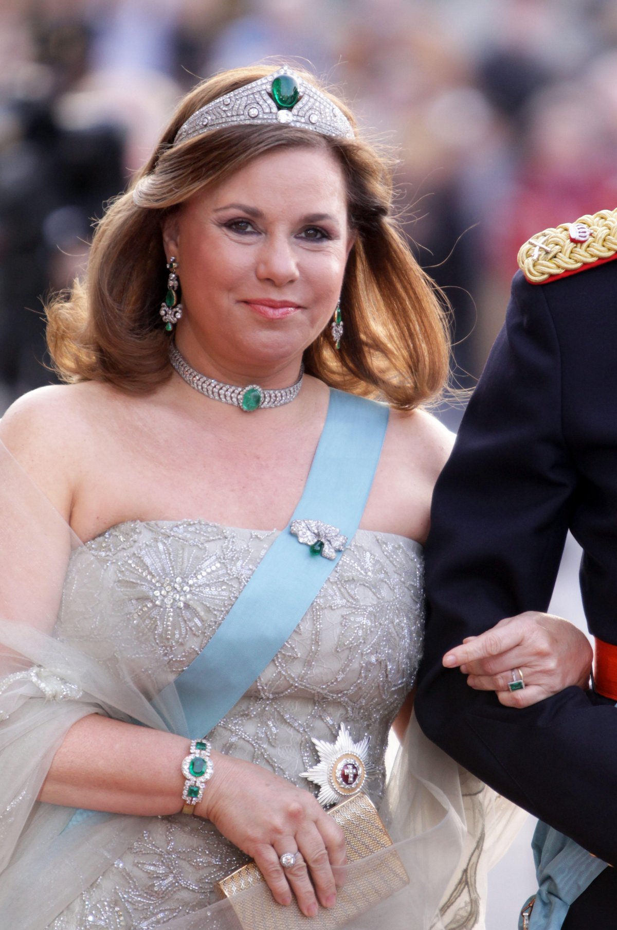 Grand Duchess Marie Teresa of Luxembourg attends a gala at the Royal Theatre in Copenhagen during Queen Margrethe II of Denmark's 70th birthday celebrations on April 15, 2010 (Albert Nieboer/DPA Picture Alliance/Alamy)