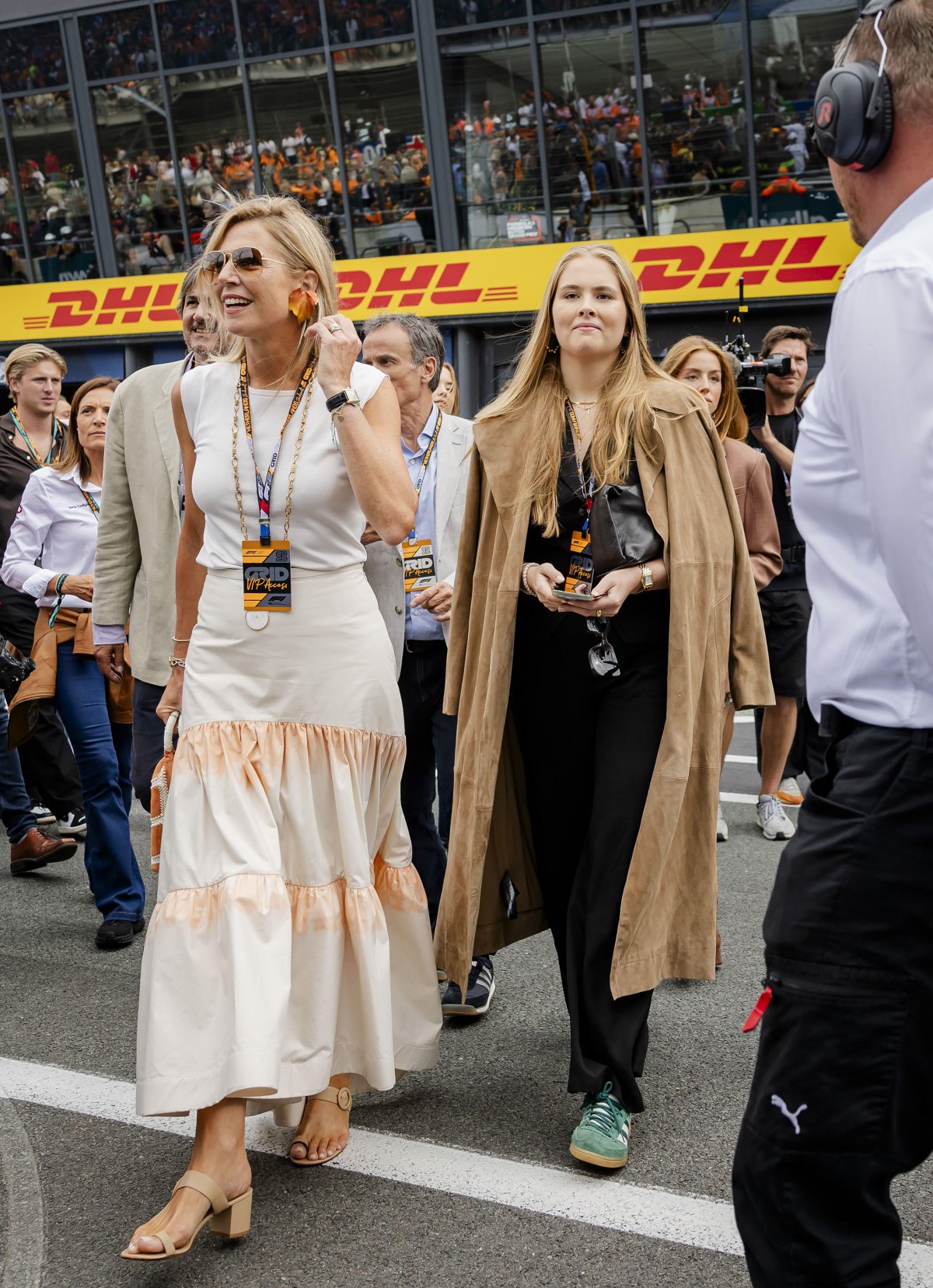 The Queen of the Netherlands and the Princess of Orange attend the Dutch F1 Grand Prix at the Zandvoort Circuit on August 31, 2025 (SEM VAN DER WAL/ANP/Alamy)