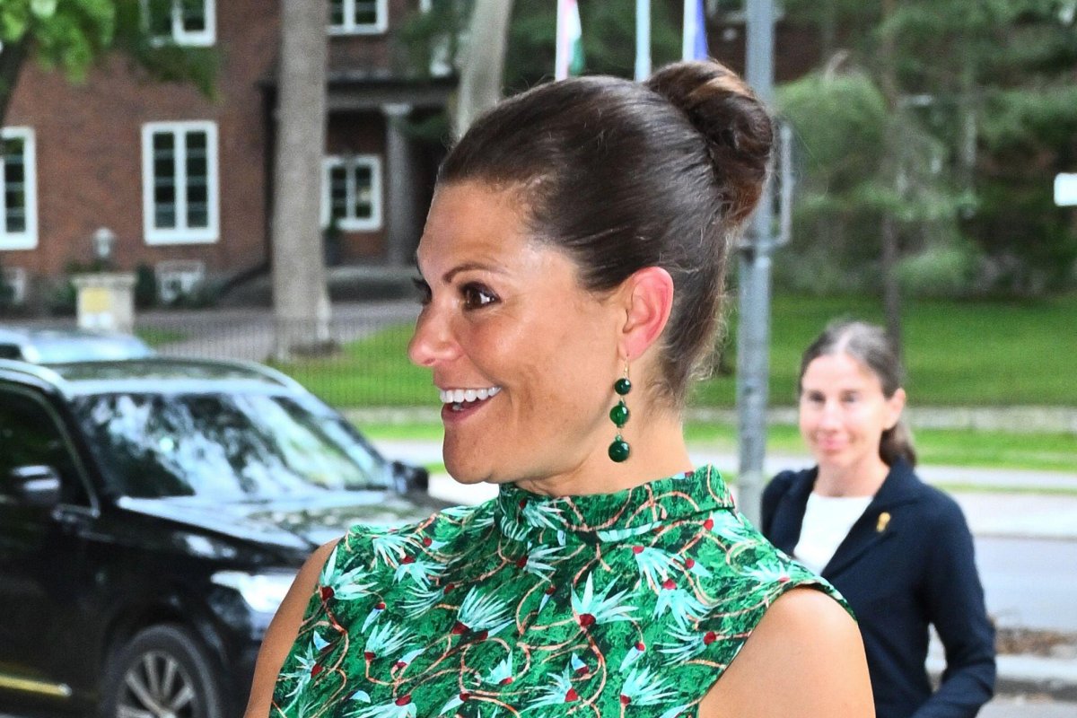 The Crown Princess of Sweden attends the opening of the Baltic Sea Festival at Berwaldhallen in Stockholm on August 28, 2025 (Claudio Bresciani/TT News Agency/Alamy)
