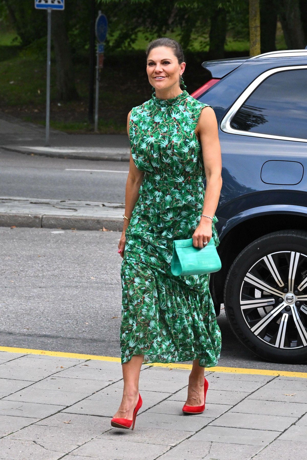 The Crown Princess of Sweden attends the opening of the Baltic Sea Festival at Berwaldhallen in Stockholm on August 28, 2025 (Claudio Bresciani/TT News Agency/Alamy)