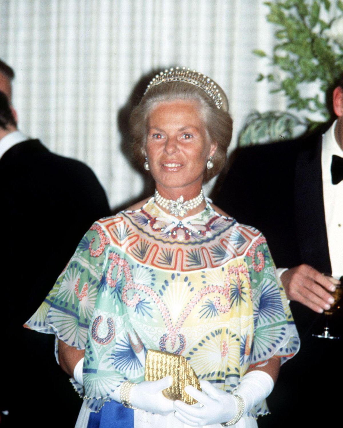 The Duchess of Kent attends a banquet given by the President of Romania at Claridge's in London on June 15, 1978 (PA Images/Alamy)