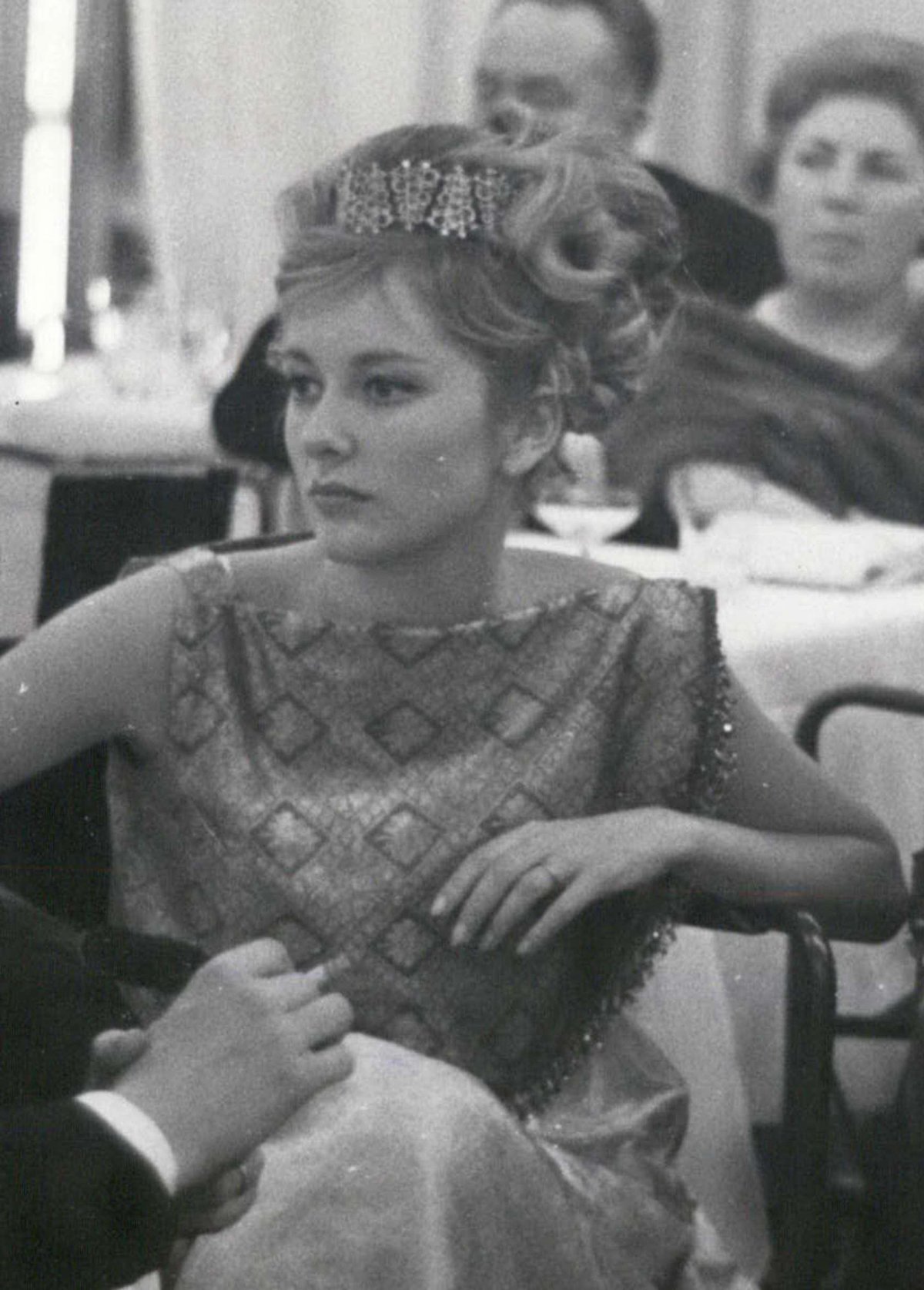 The Prince and Princess of Liège attend the Bal des Petits Lits Blancs in Le Havre on January 13, 1962 (Keystone Press/Alamy)